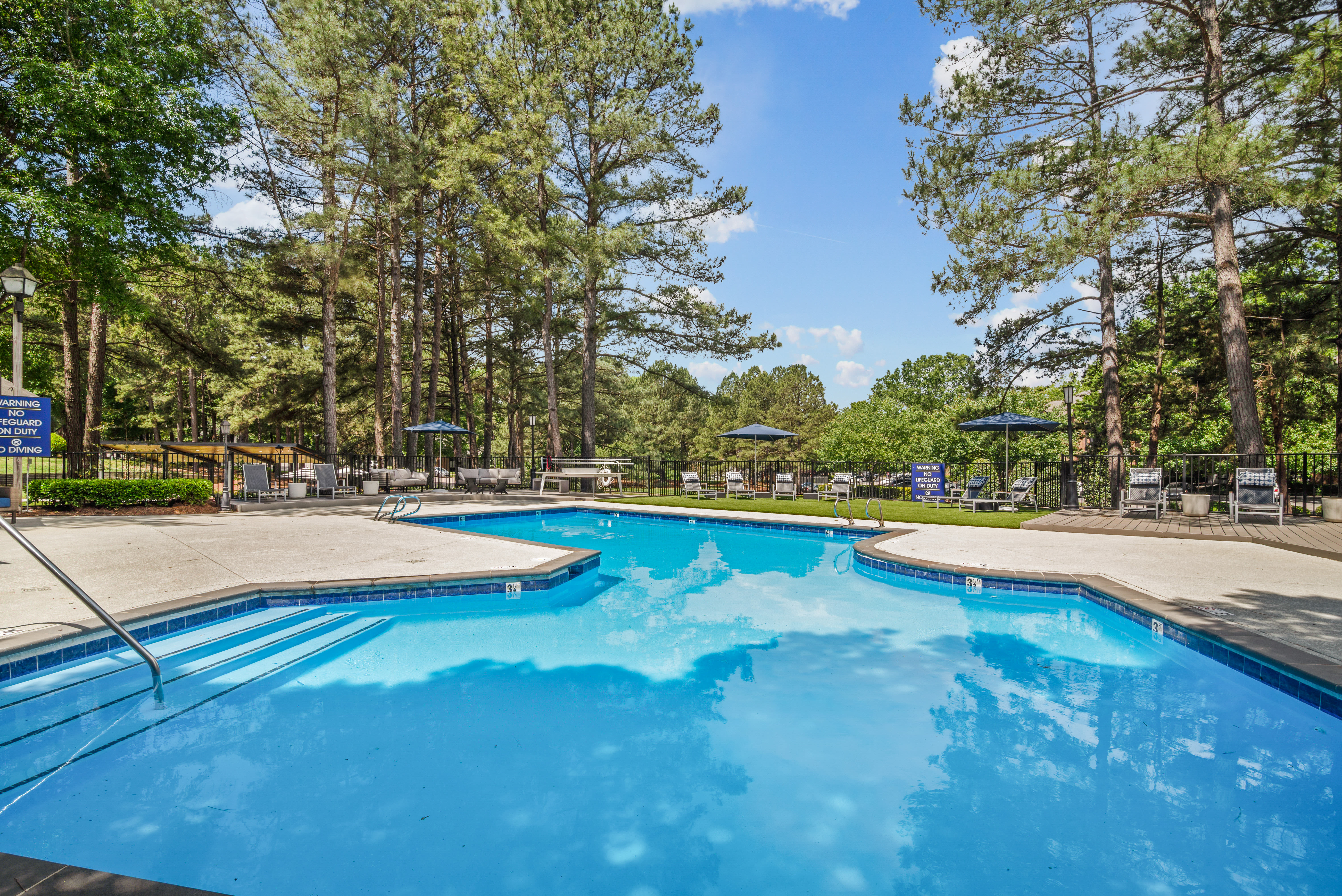 Large swimming pool at Regatta at Lake Lynn in Raleigh, North Carolina