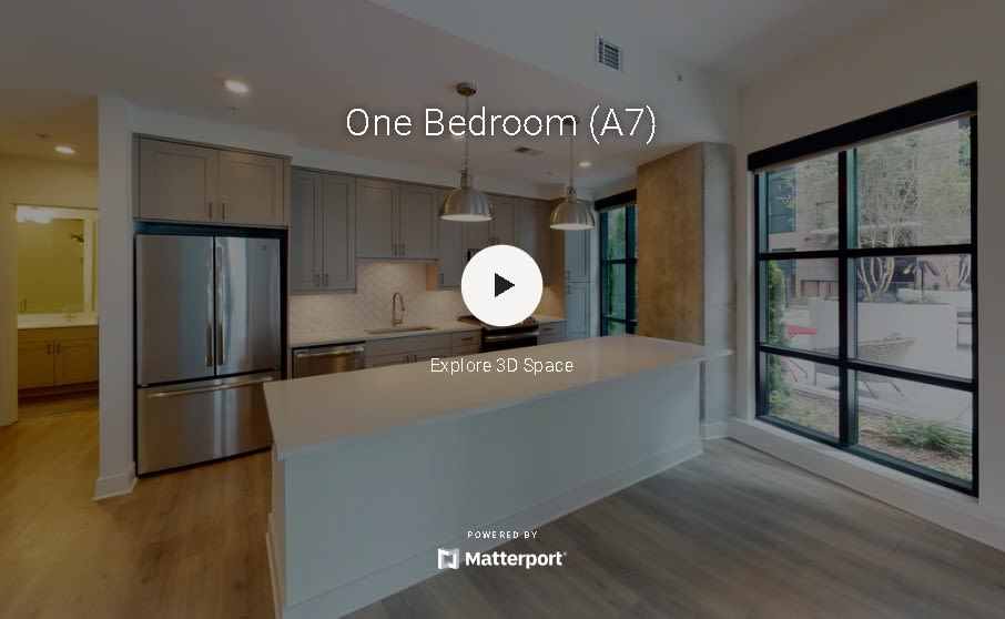 Virtual tour of one bedroom unit at Gentry in Atlanta, Georgia