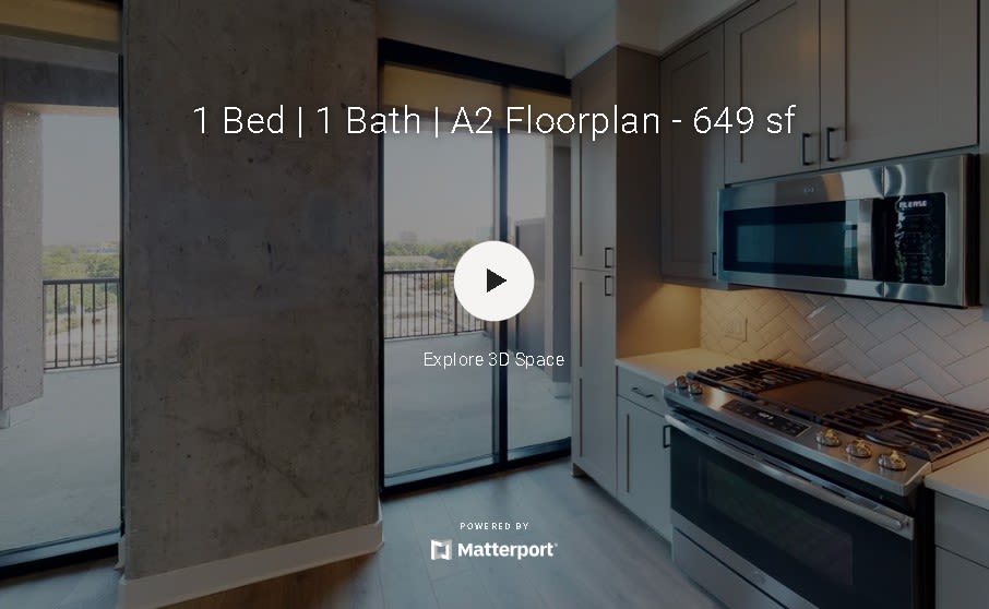 Virtual tour of one bedroom unit at Gentry in Atlanta, Georgia