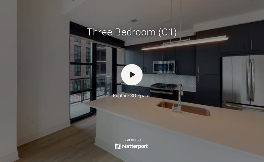 Virtual tour of three bedroom unit at Gentry in Atlanta, Georgia