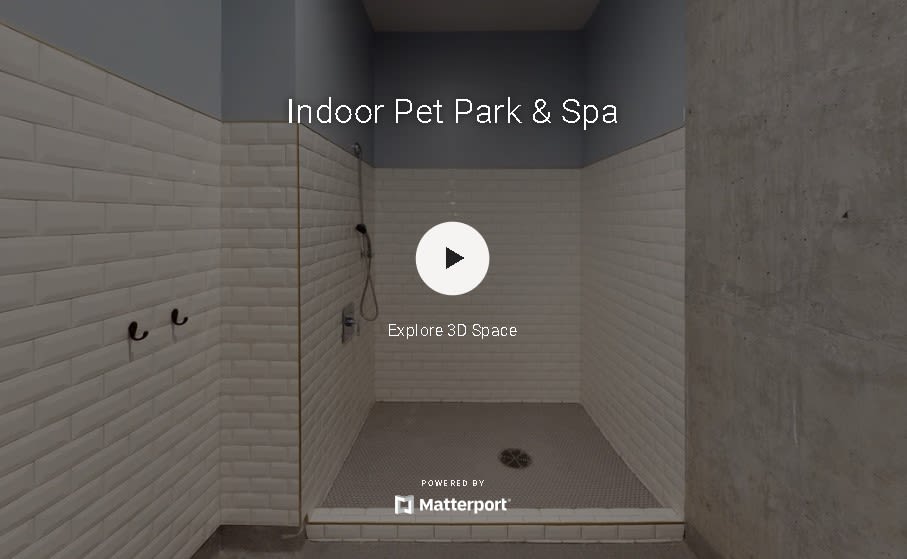 Virtual tour of indoor pet spa at Gentry in Atlanta, Georgia