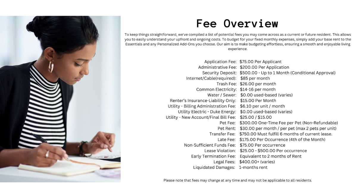 Fee Overview at Twin Lakes in Palm Harbor, Florida