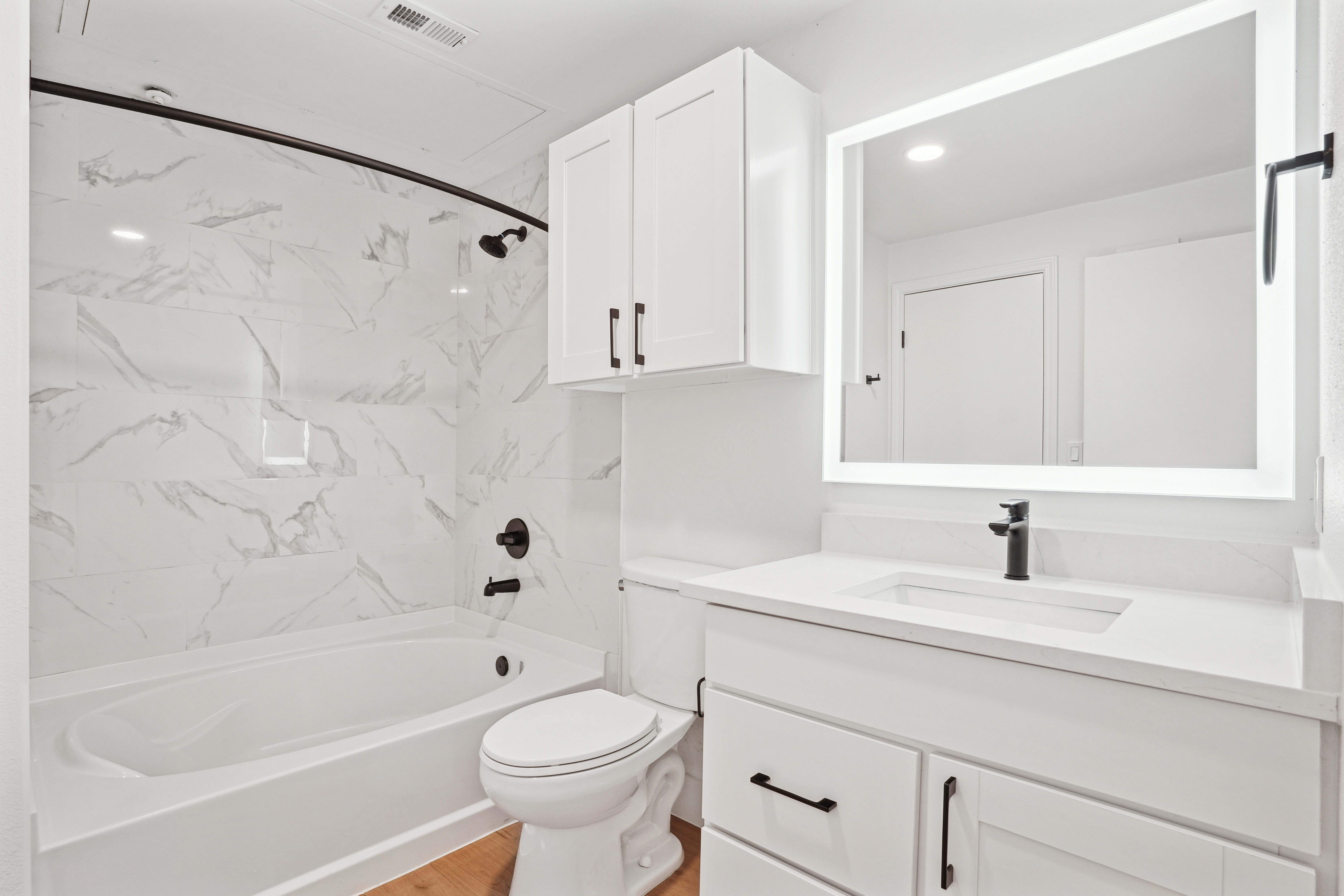 Bathroom at Flatiron District at Austin Ranch in The Colony, Texas