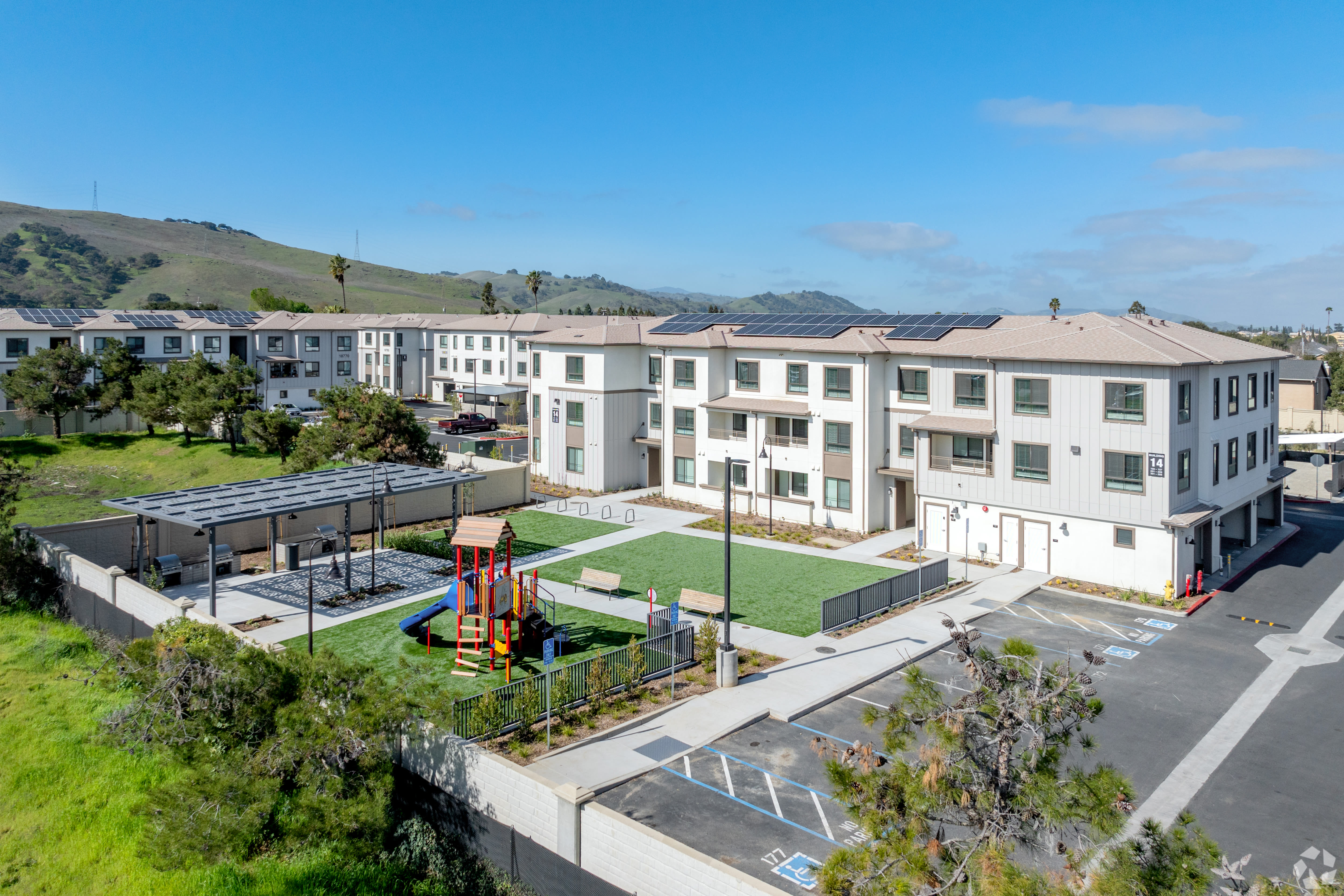 Exterior of village madrone at Village at Madrone in Morgan Hill, California