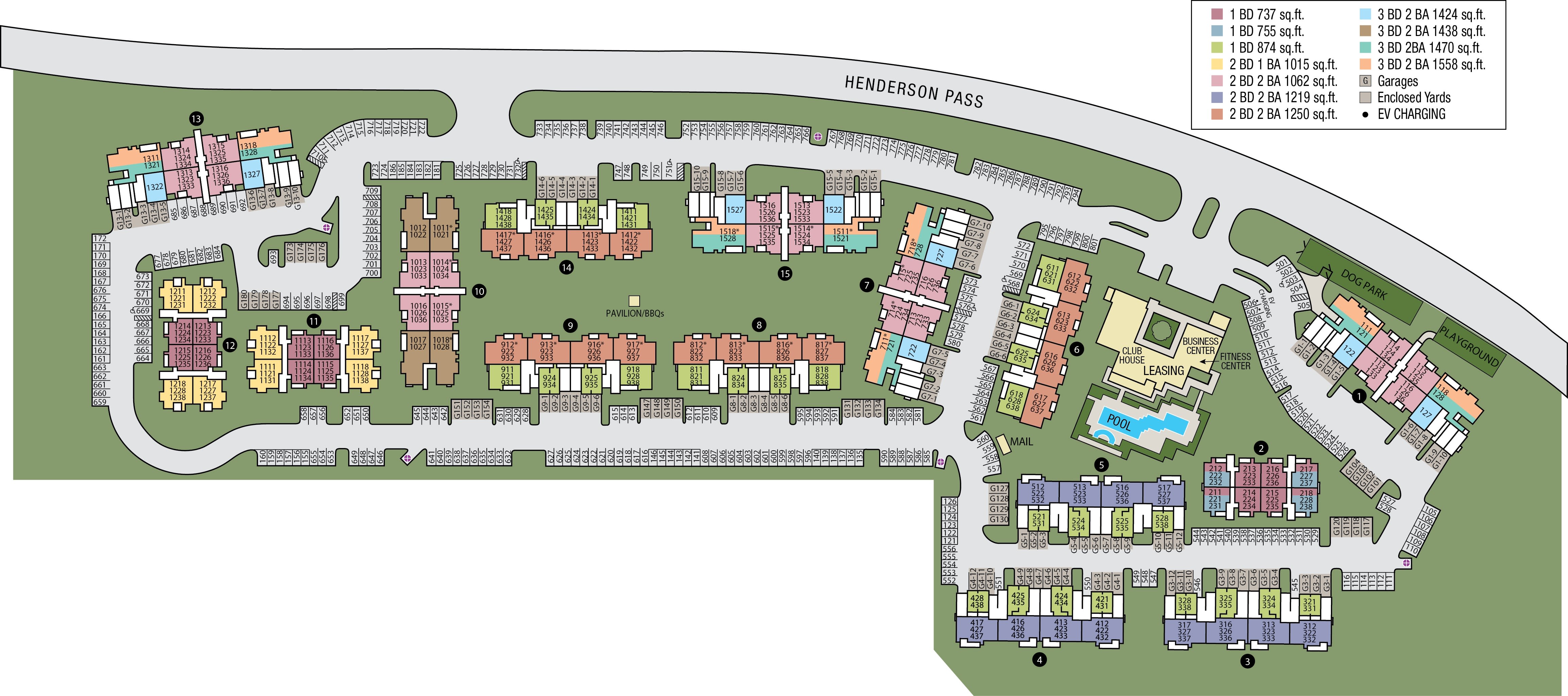 Site Map of Sedona Ranch Apartments in San Antonio, TX
