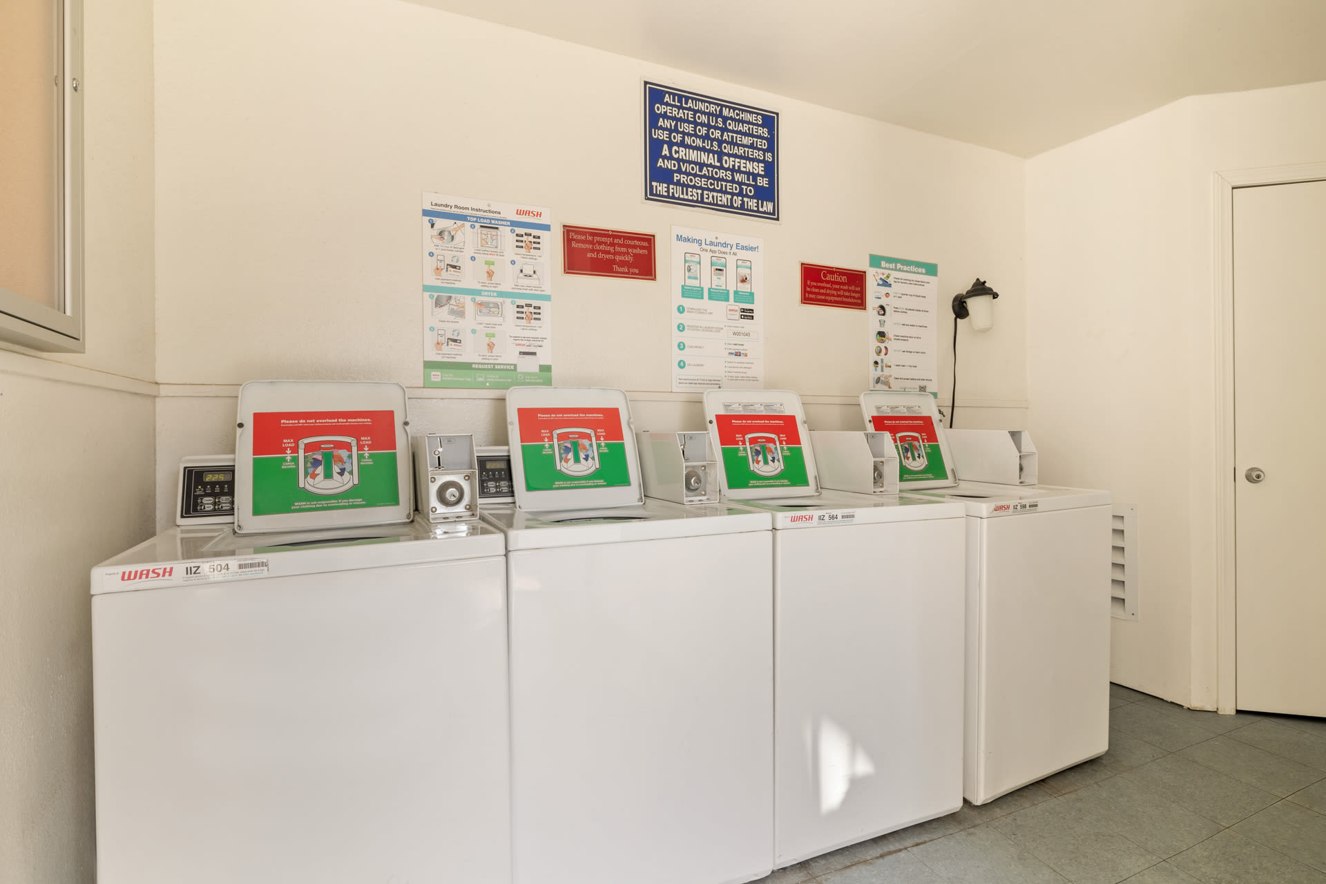 Laundry area at Valle at 9121 Kenwood in Spring Valley, California