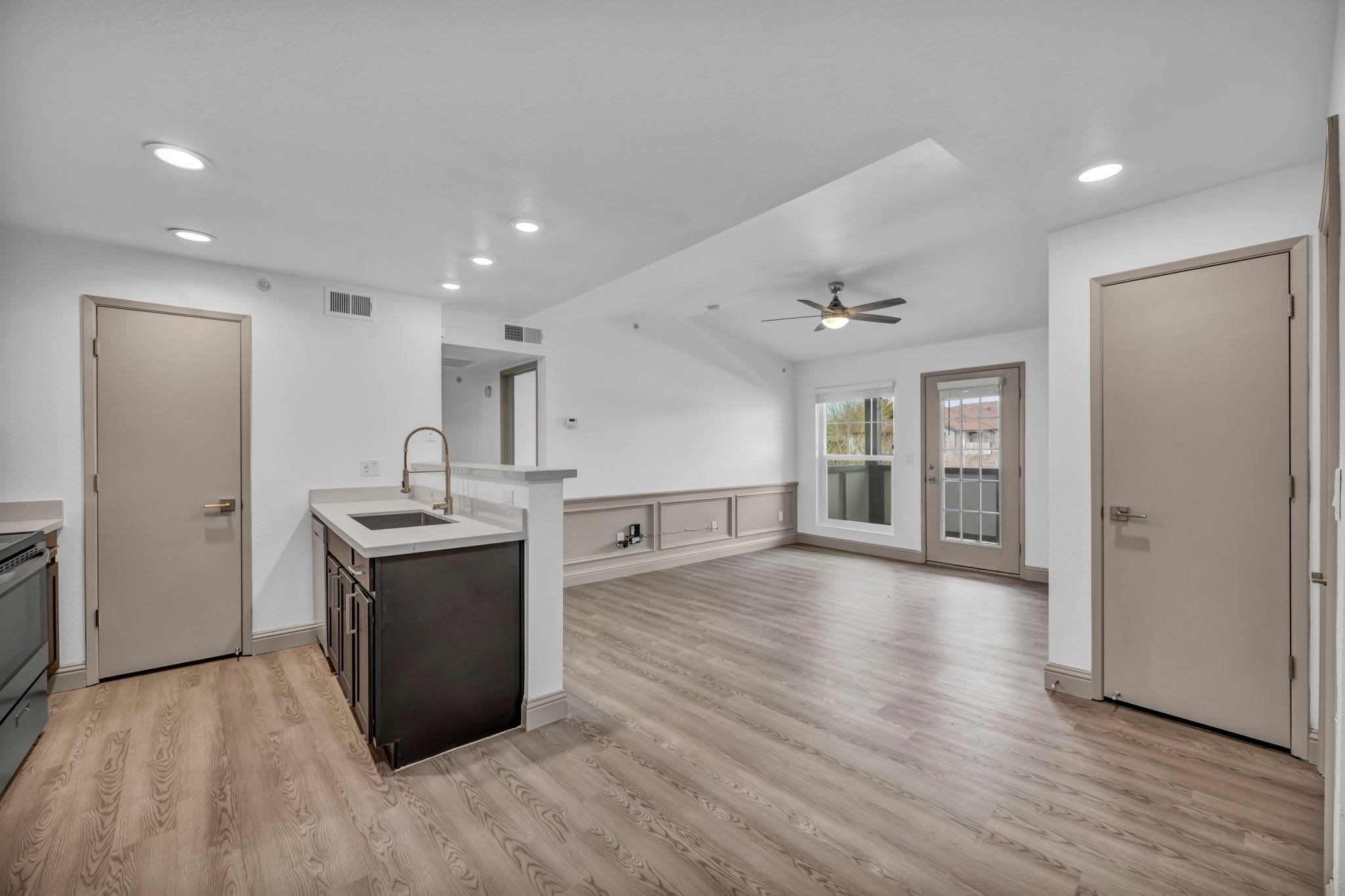 Hardwood floors at The Peak at Sky Mountain in Reno, Nevada
