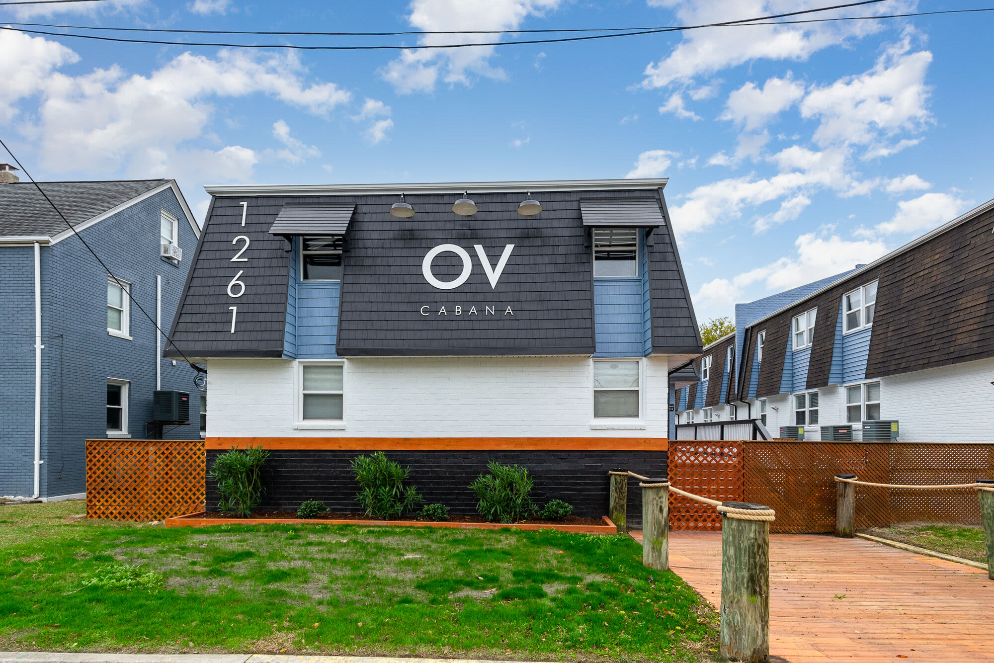 Entrance of the community hall at Ocean View Living in Norfolk, Virginia