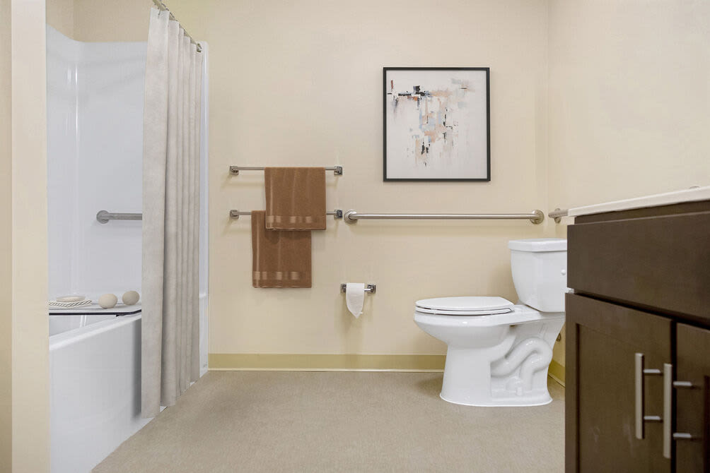 Bright bathroom at 254 Broadway in Methuen, Massachusetts