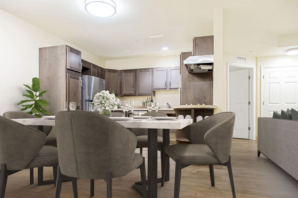 A kitchen with refrigerator, microwave and dishwasher at 254 Broadway in Methuen, Massachusetts