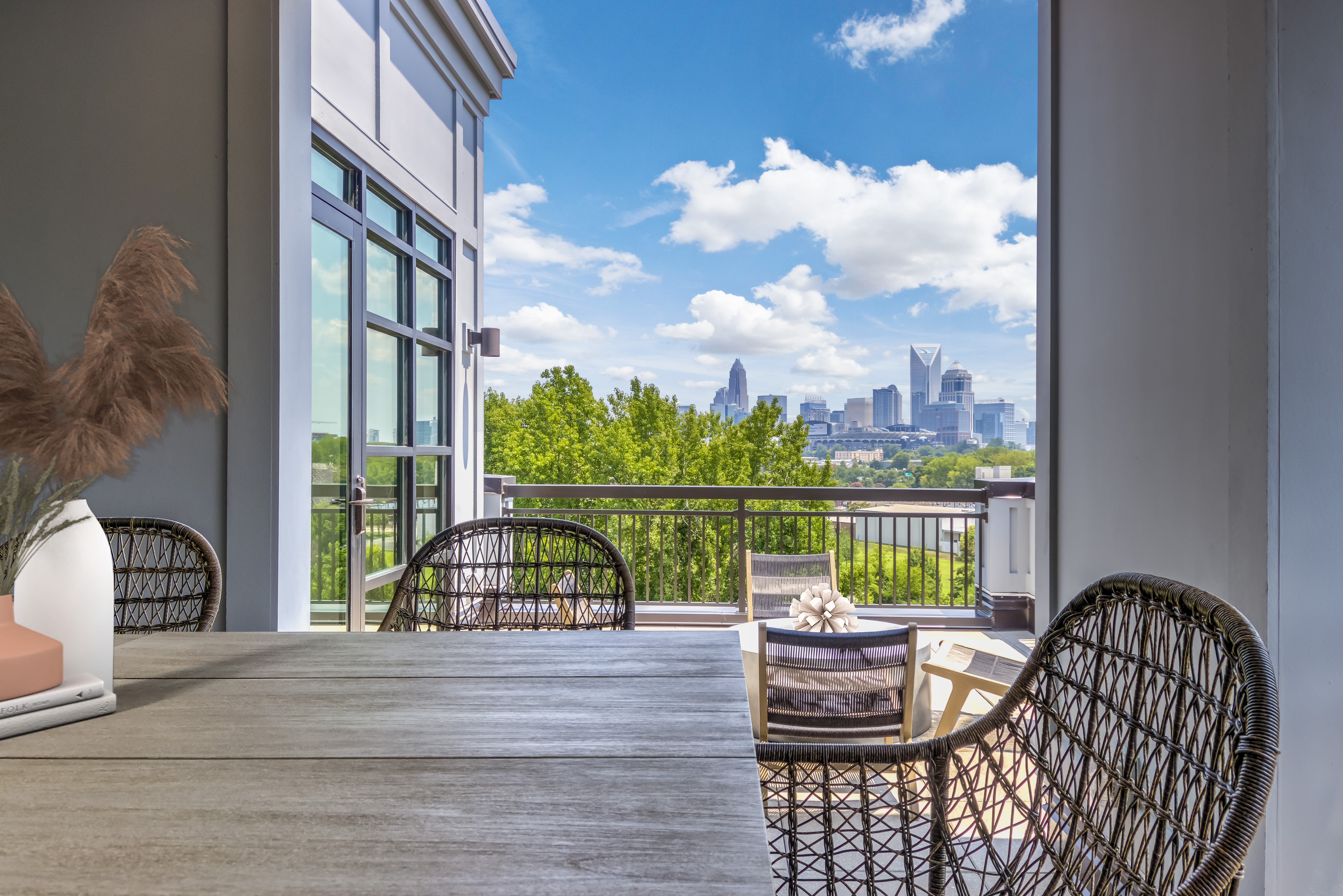 Clubhouse patio at The Griff in Charlotte, North Carolina