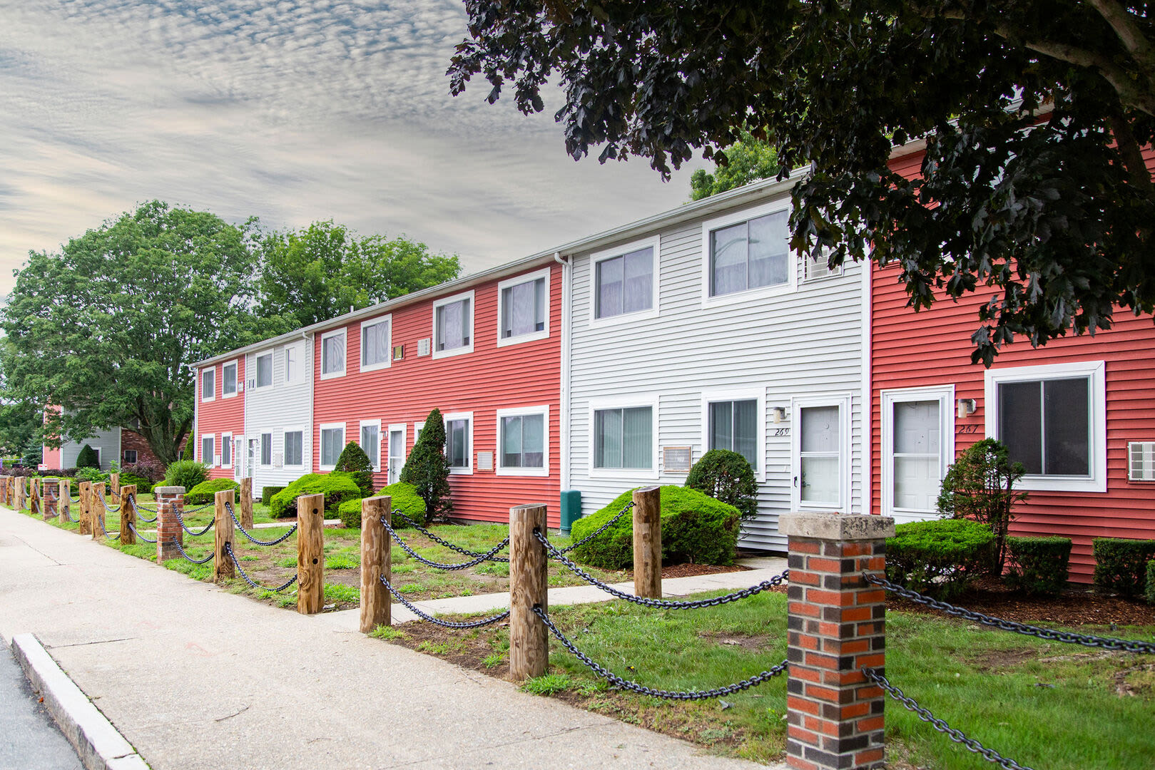 Apartment's exterior shot at Bedford Towers in New Bedford, Massachusetts