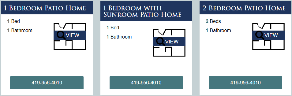 Independent Living floor plans