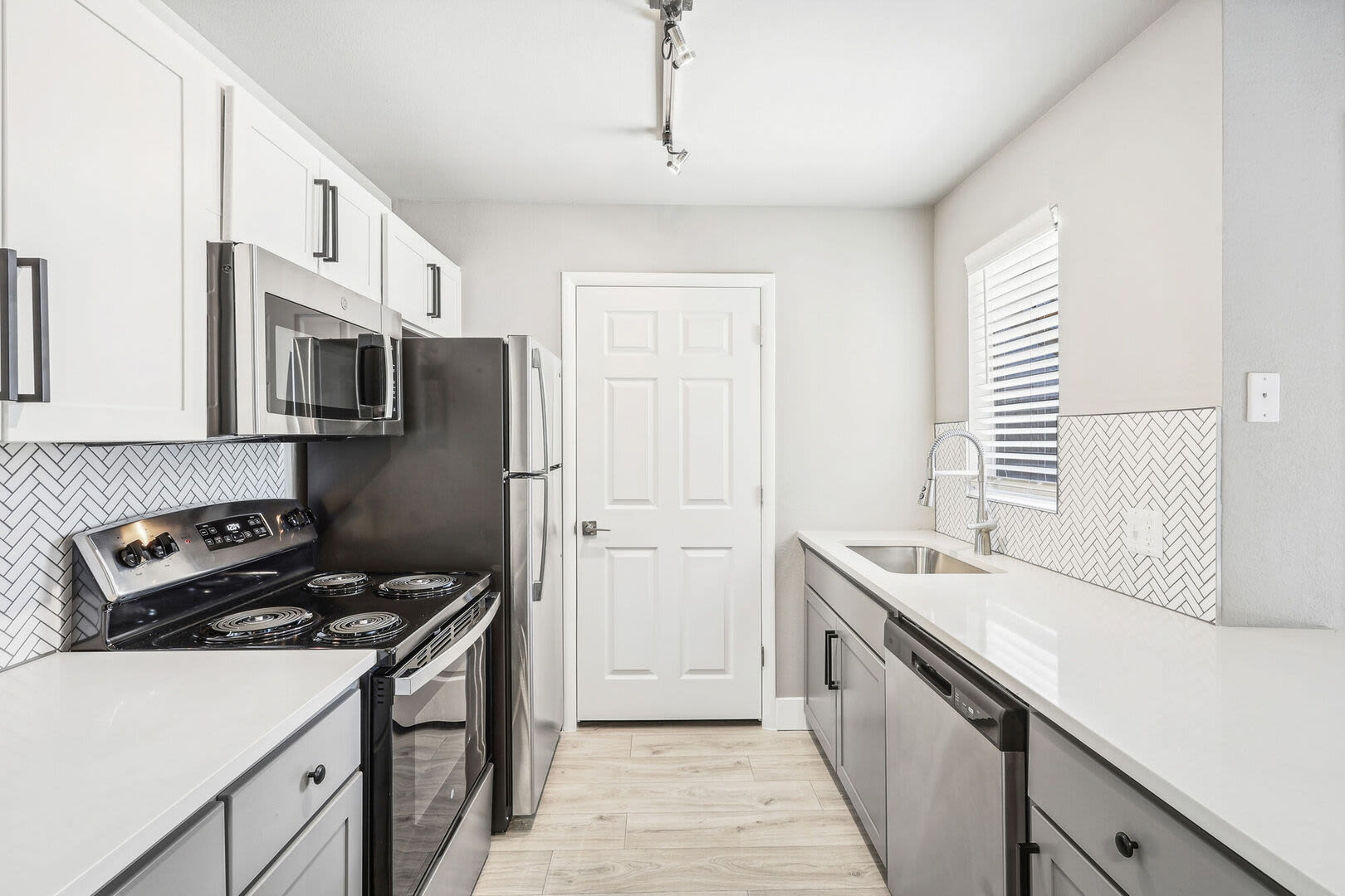 Well-equipped kitchen at Paseo Park in Glendale. AZ