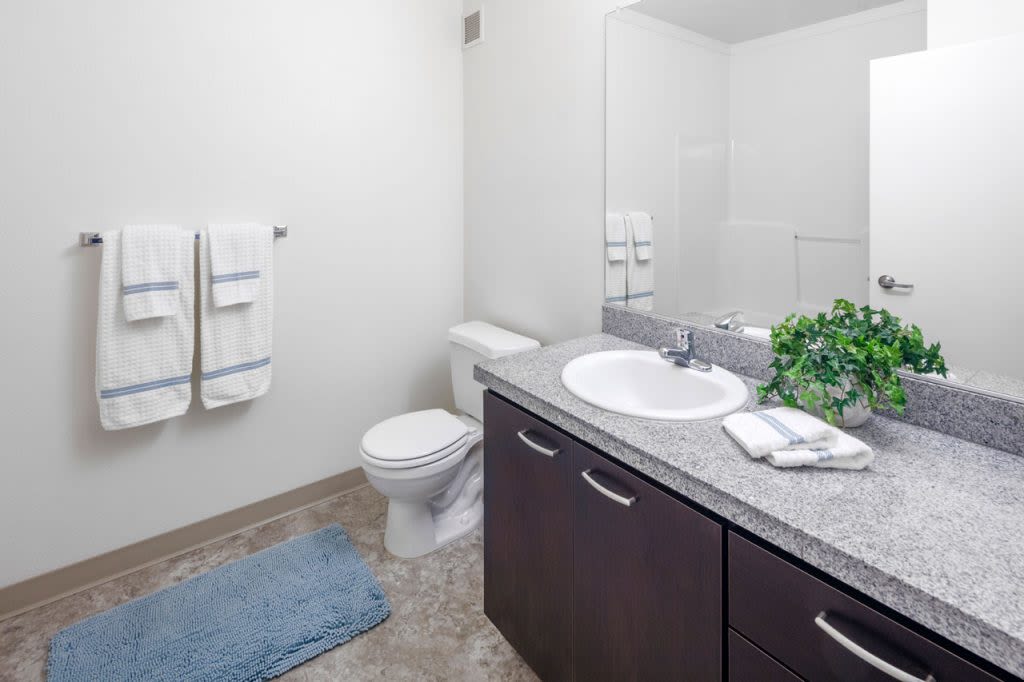 Bathroom at Bell Tower at Old Town Square in Wilsonville, Oregon