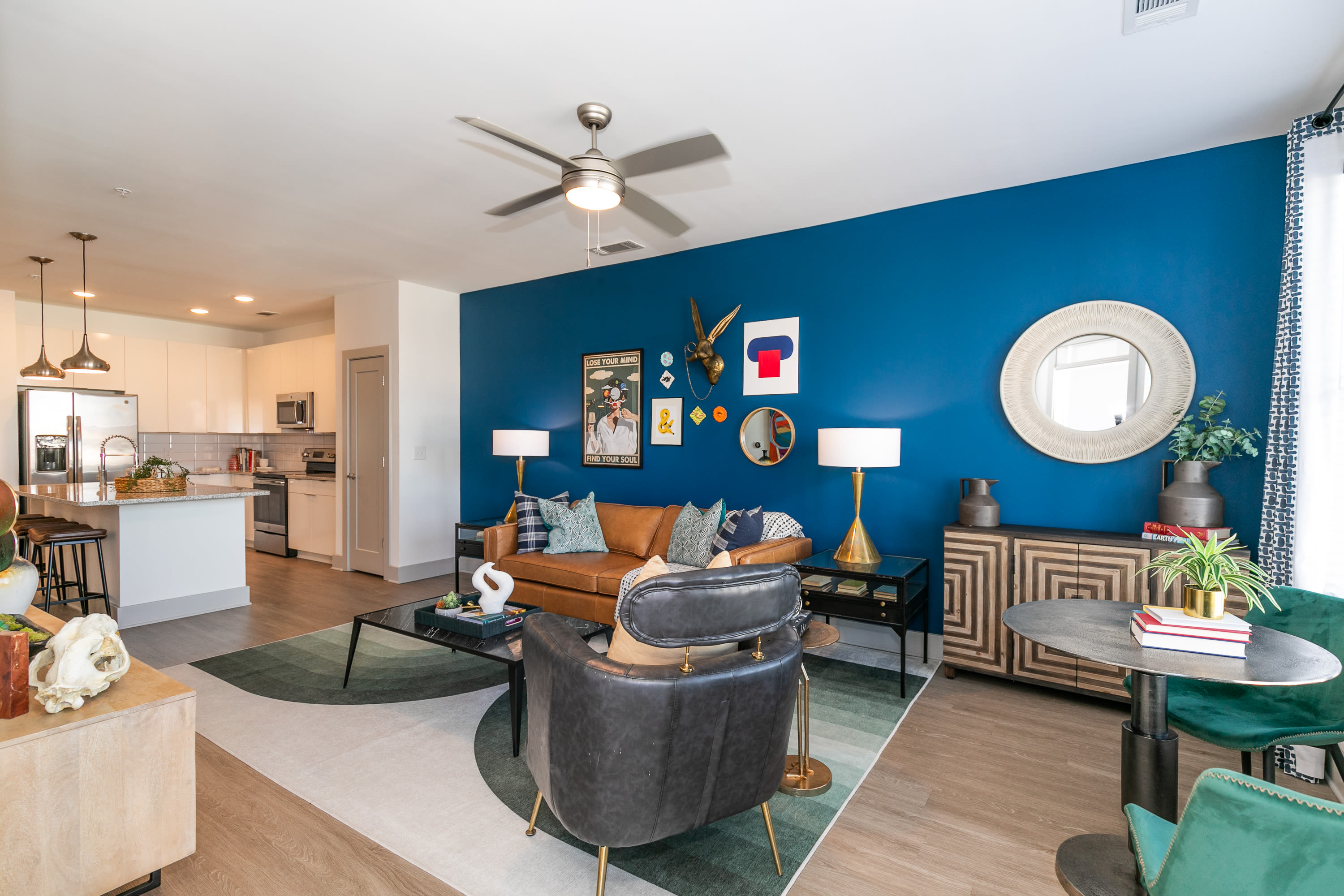 Clubhouse with multiple seats at EDGE on the Beltline in Atlanta, Georgia