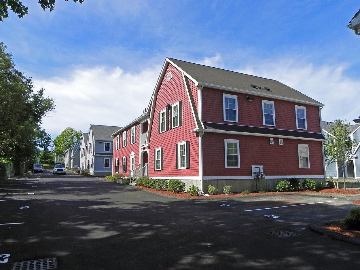 Exterior view of the community at Coddington Point in Newport, Rhode Island