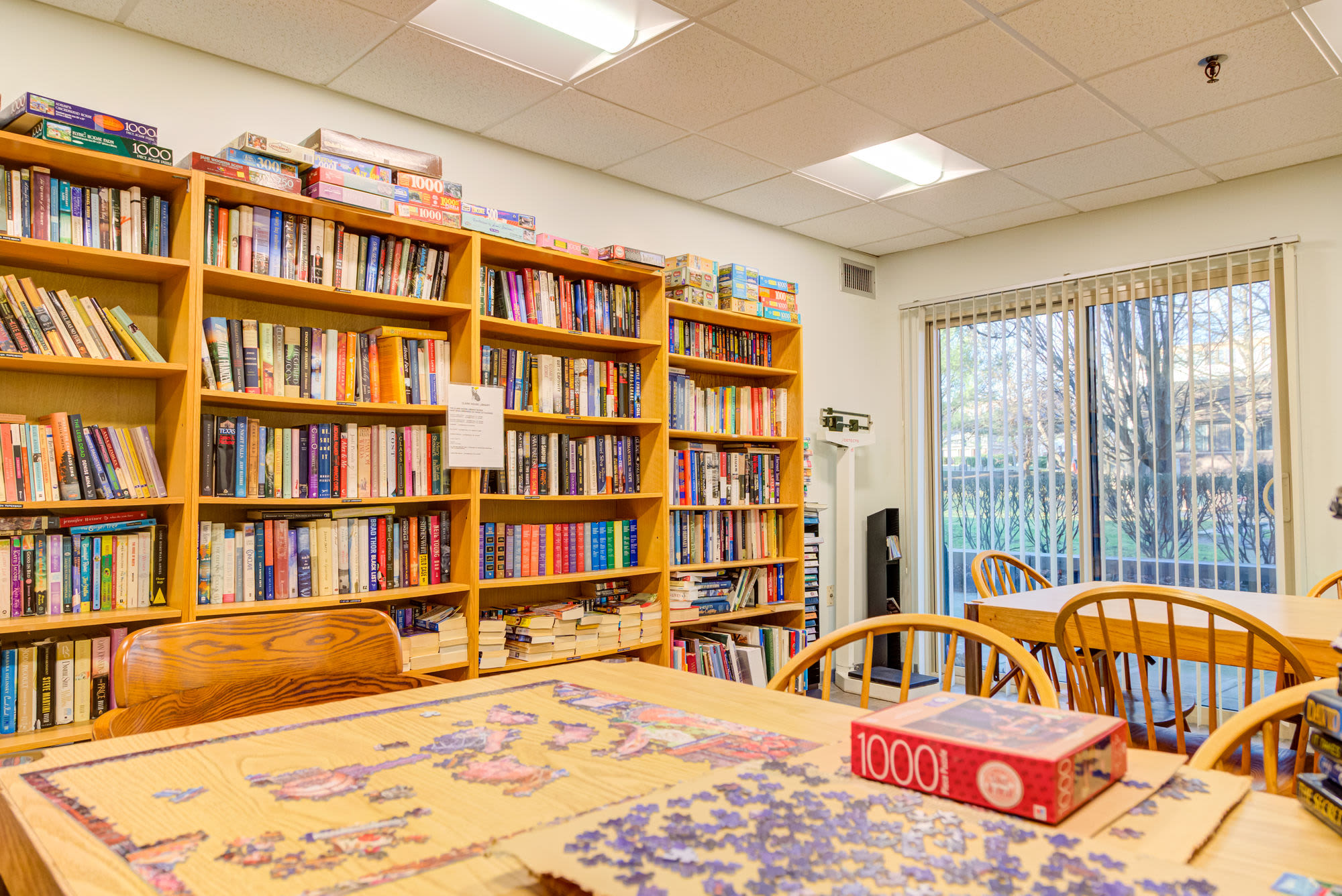 Library at Clark House in Amherst, Massachusetts, 