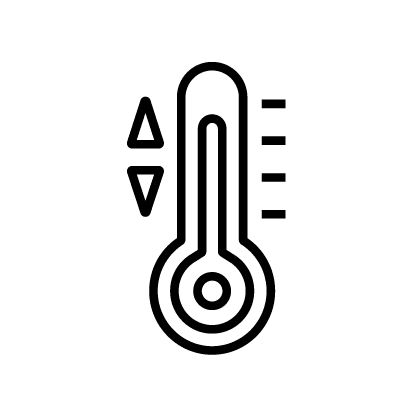 A climate control icon from Narrows Storage in Gig Harbor, Washington