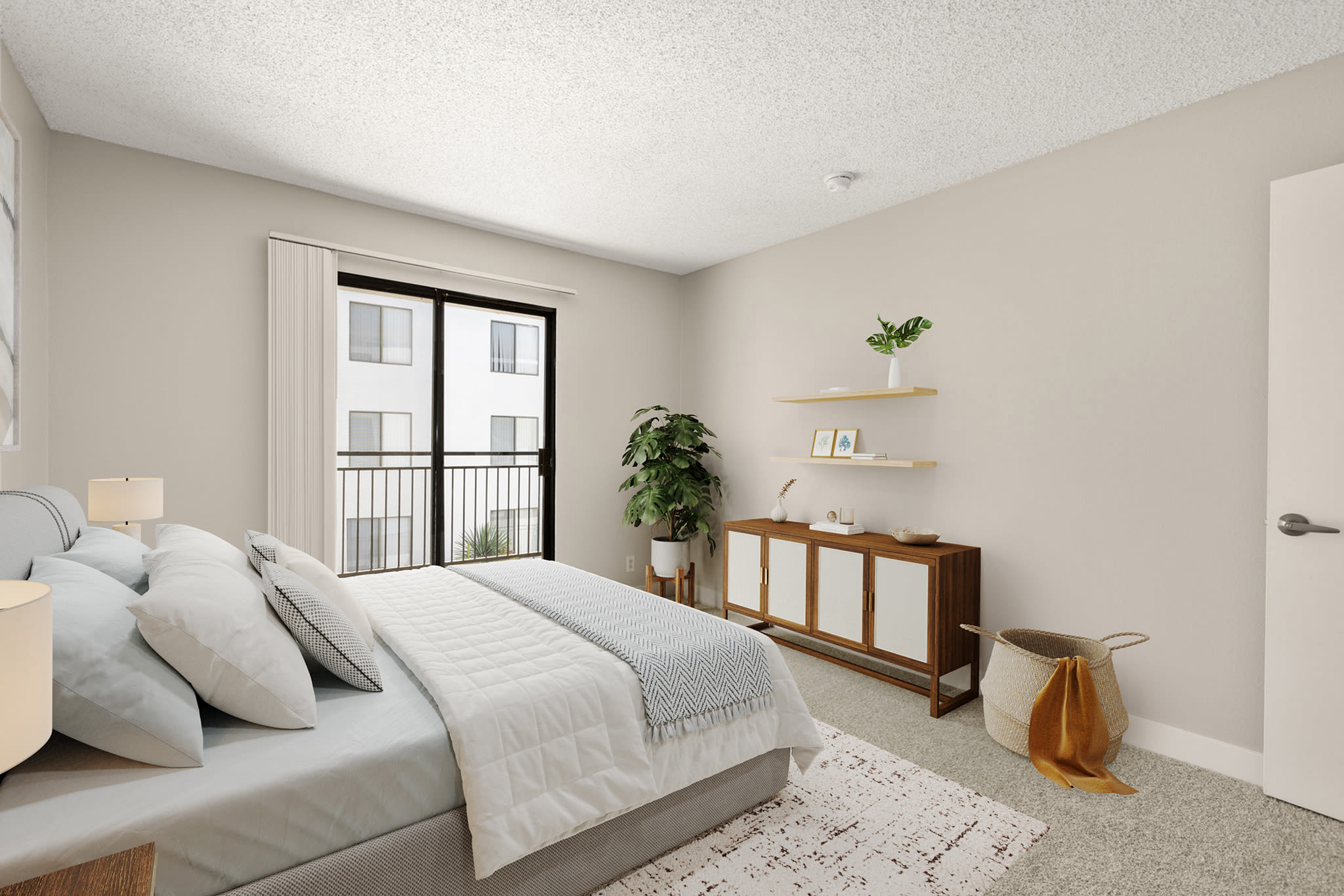 Large bedroom closets at Plaza at Canoga Park in Canoga Park, California