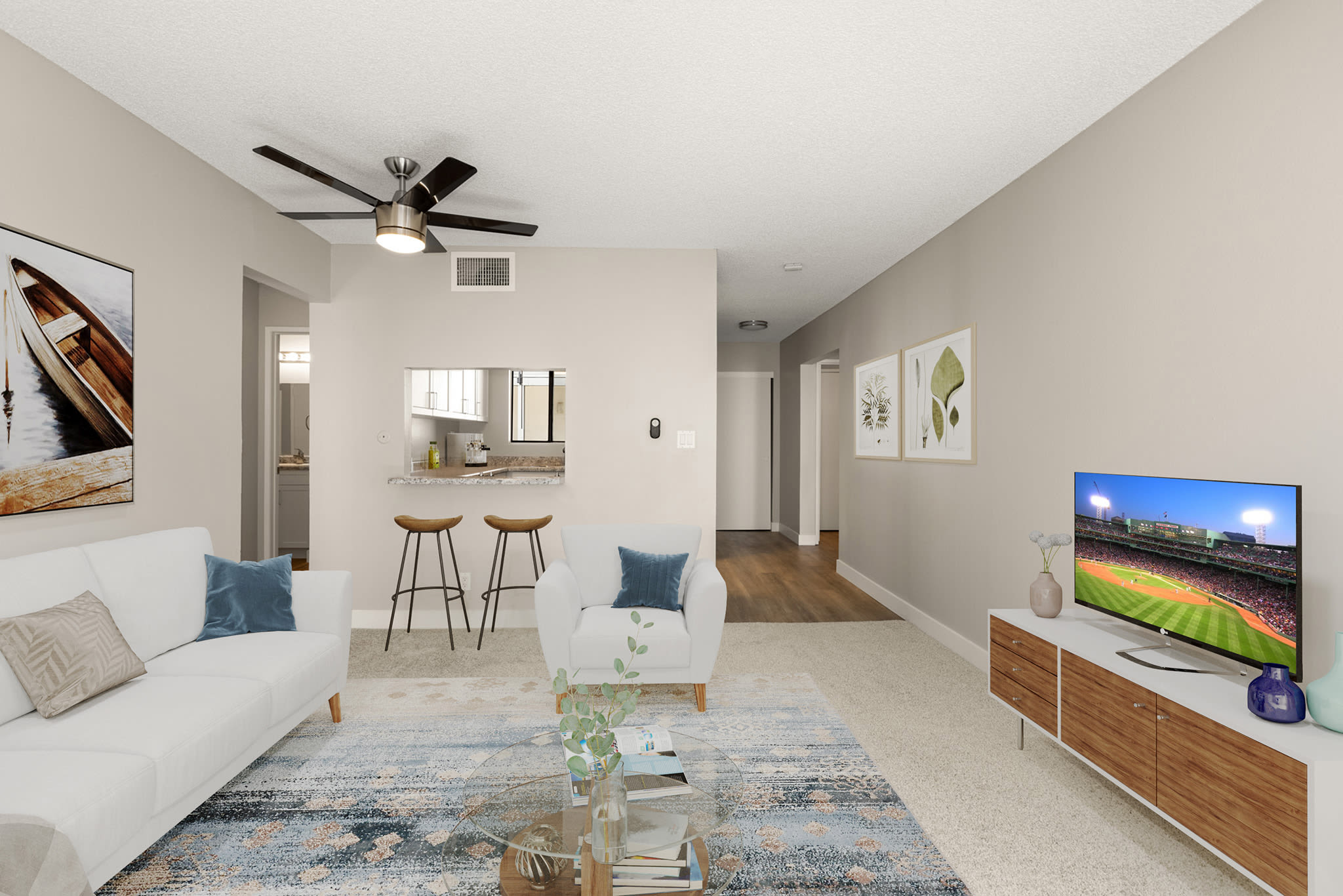 Spacious living at Plaza at Canoga Park in Canoga Park, California