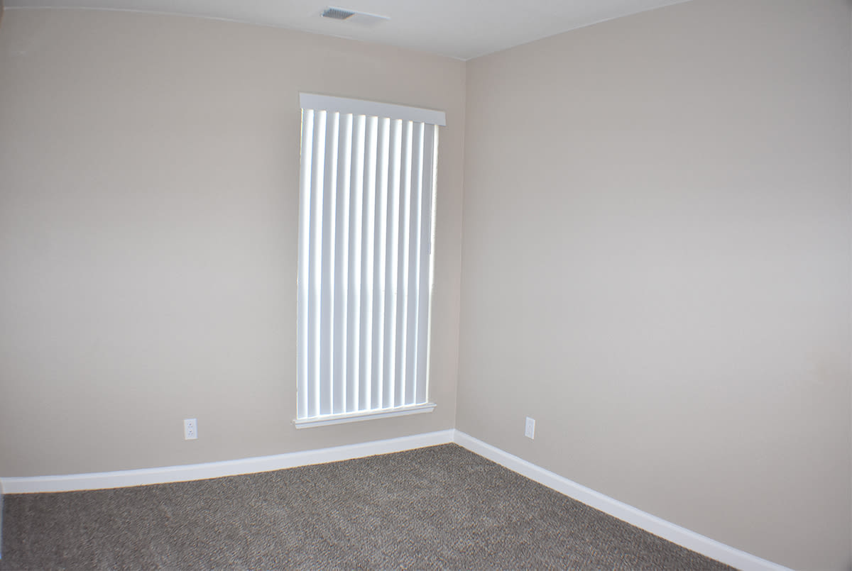 Unfurnished bedroom with window at Lakeview in Reno, Nevada