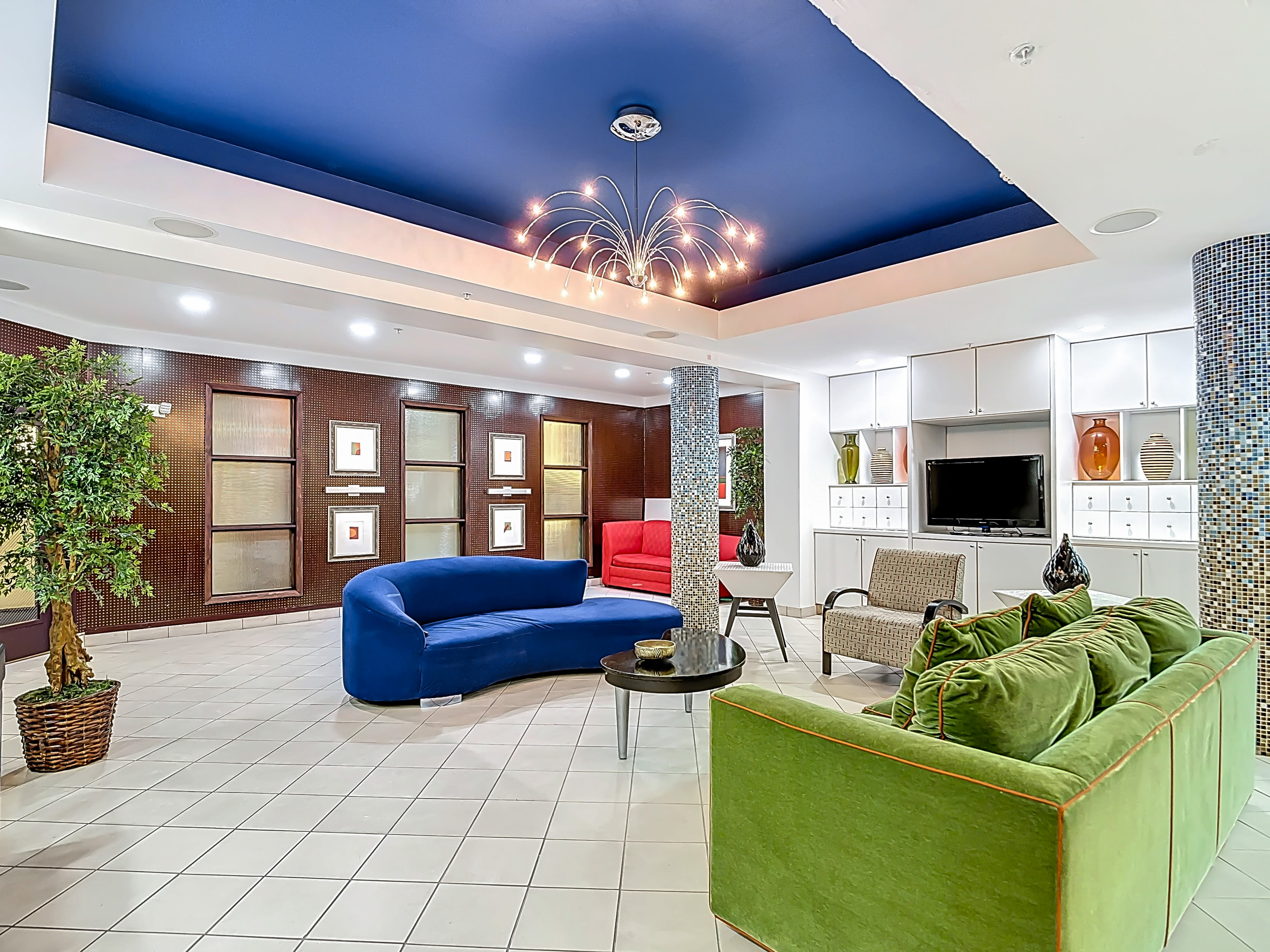 Club house living room at Valencia South Miami in South Miami, Florida