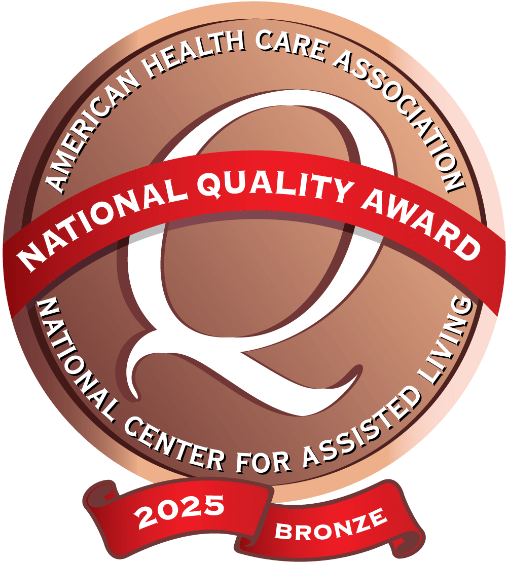 Bronze award badge at Fair Oaks Health Care Center in Crystal Lake, Illinois