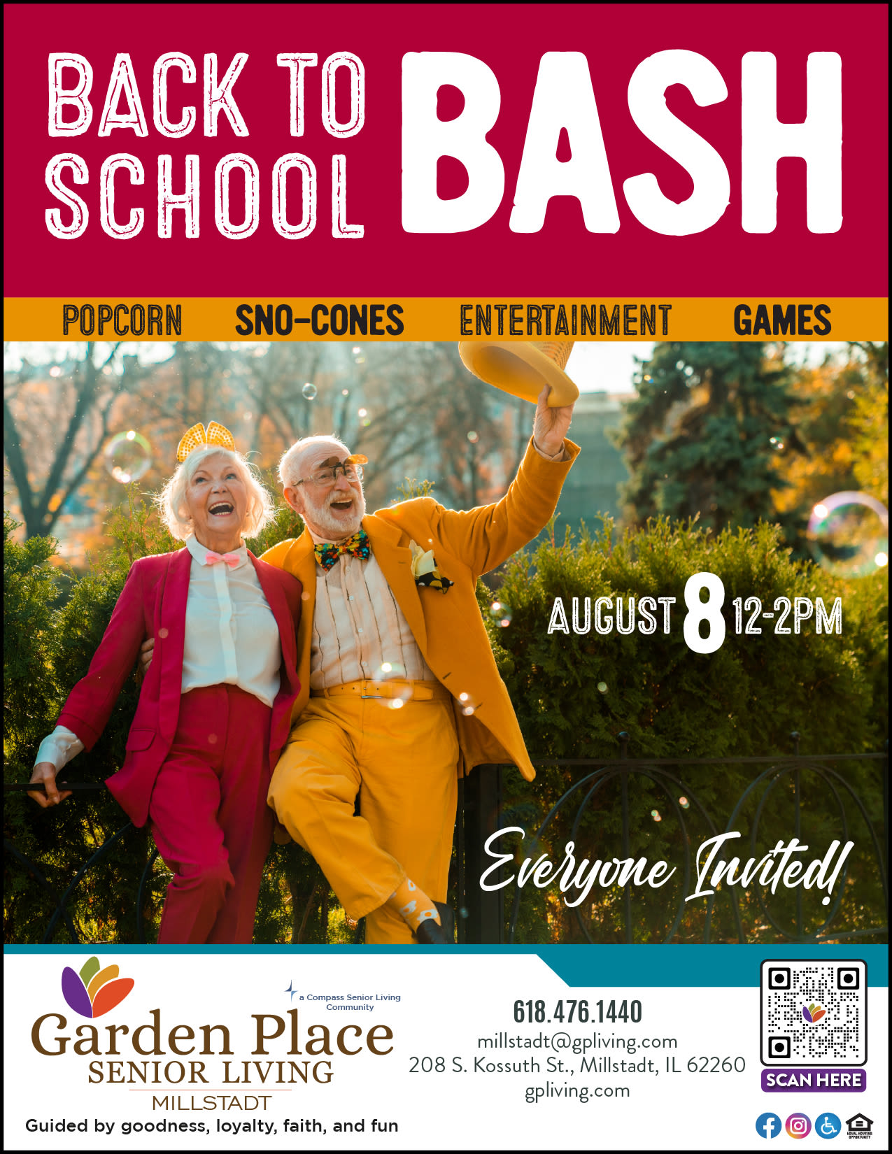 Back to school flyer at Garden Place Millstadt in Millstadt, Illinois