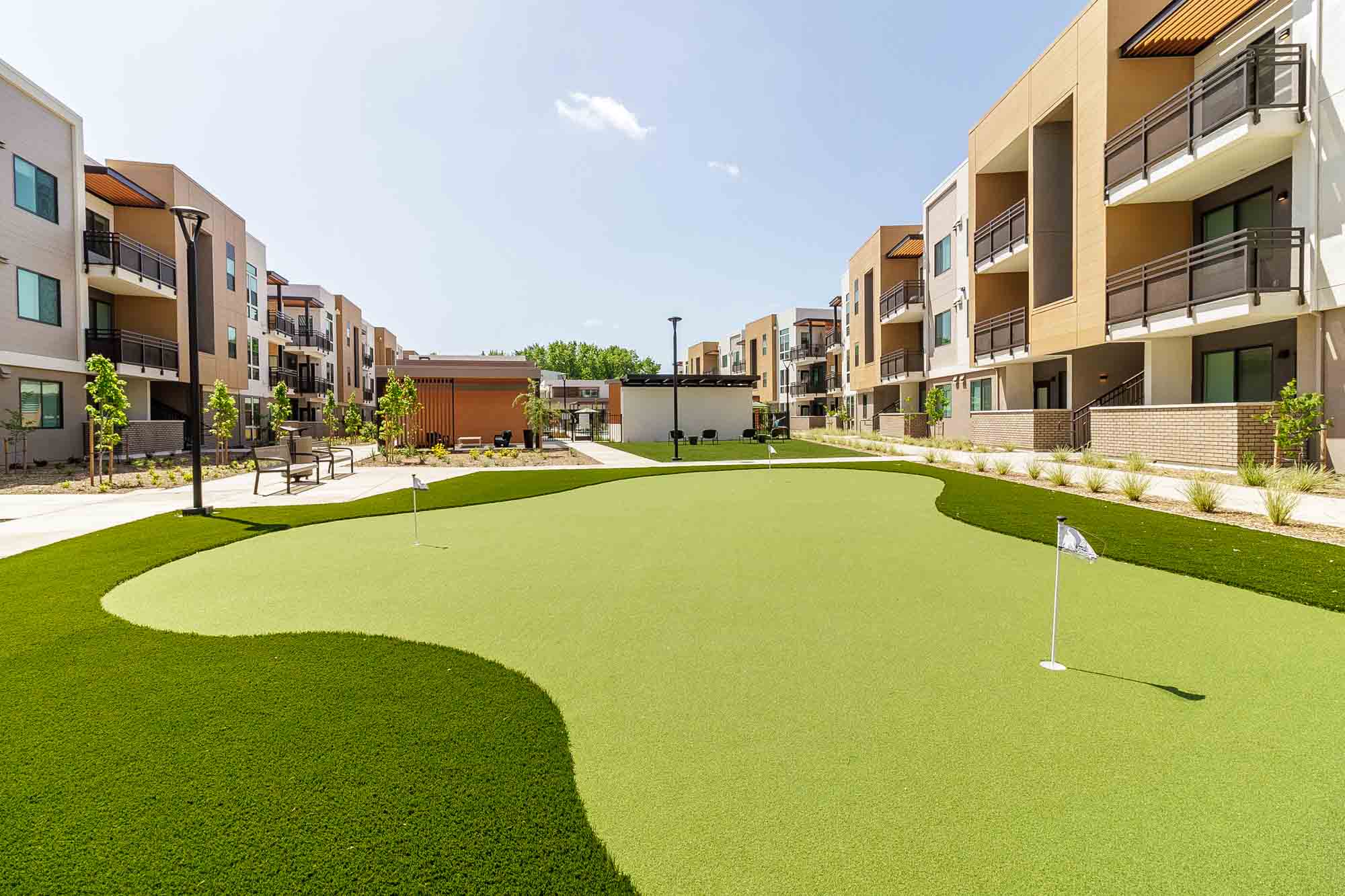 Open Area at Sutter Green Apartments in Sacramento, California