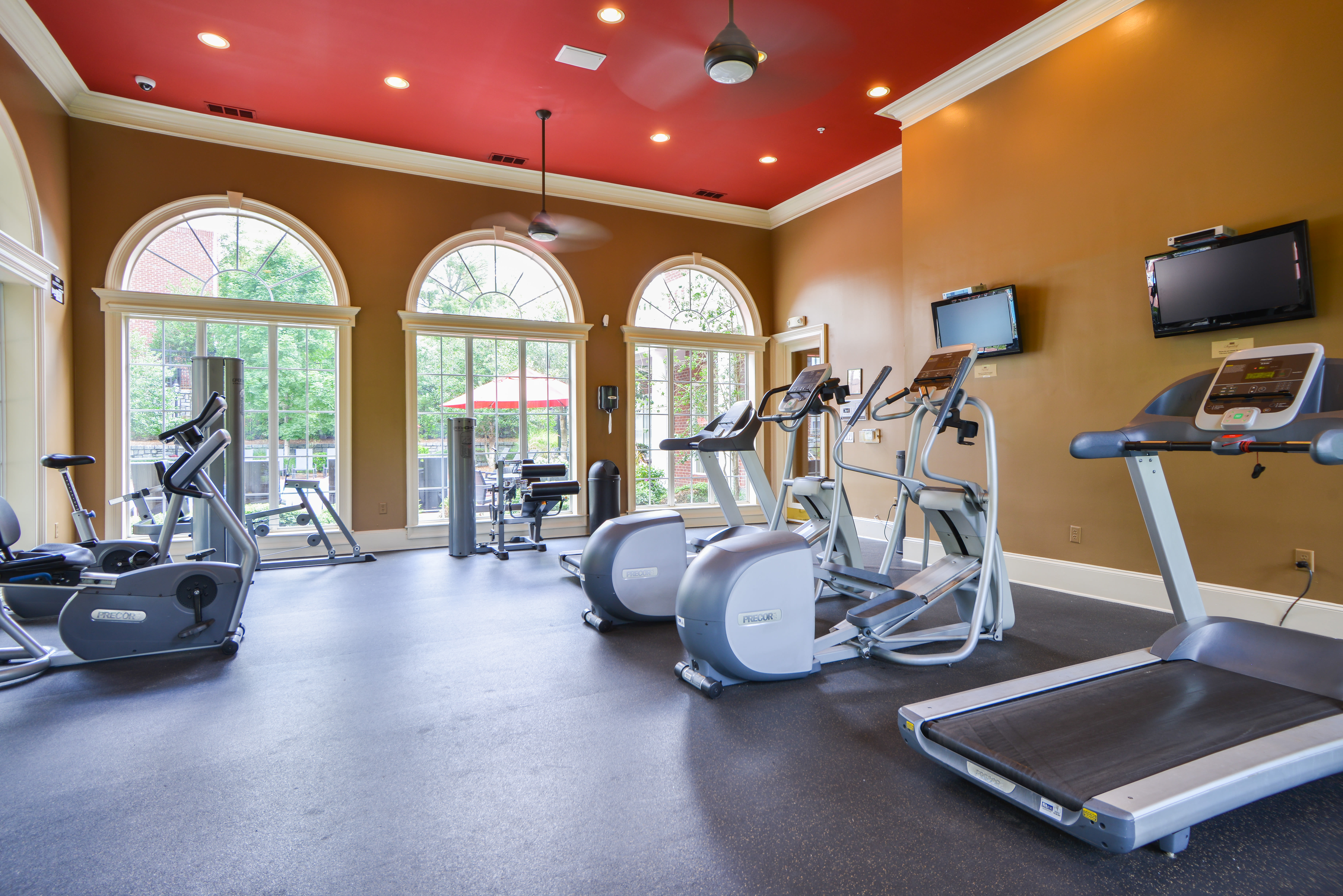 Community fitness center at Oaks at Sugarloaf in Lawrenceville, Georgia