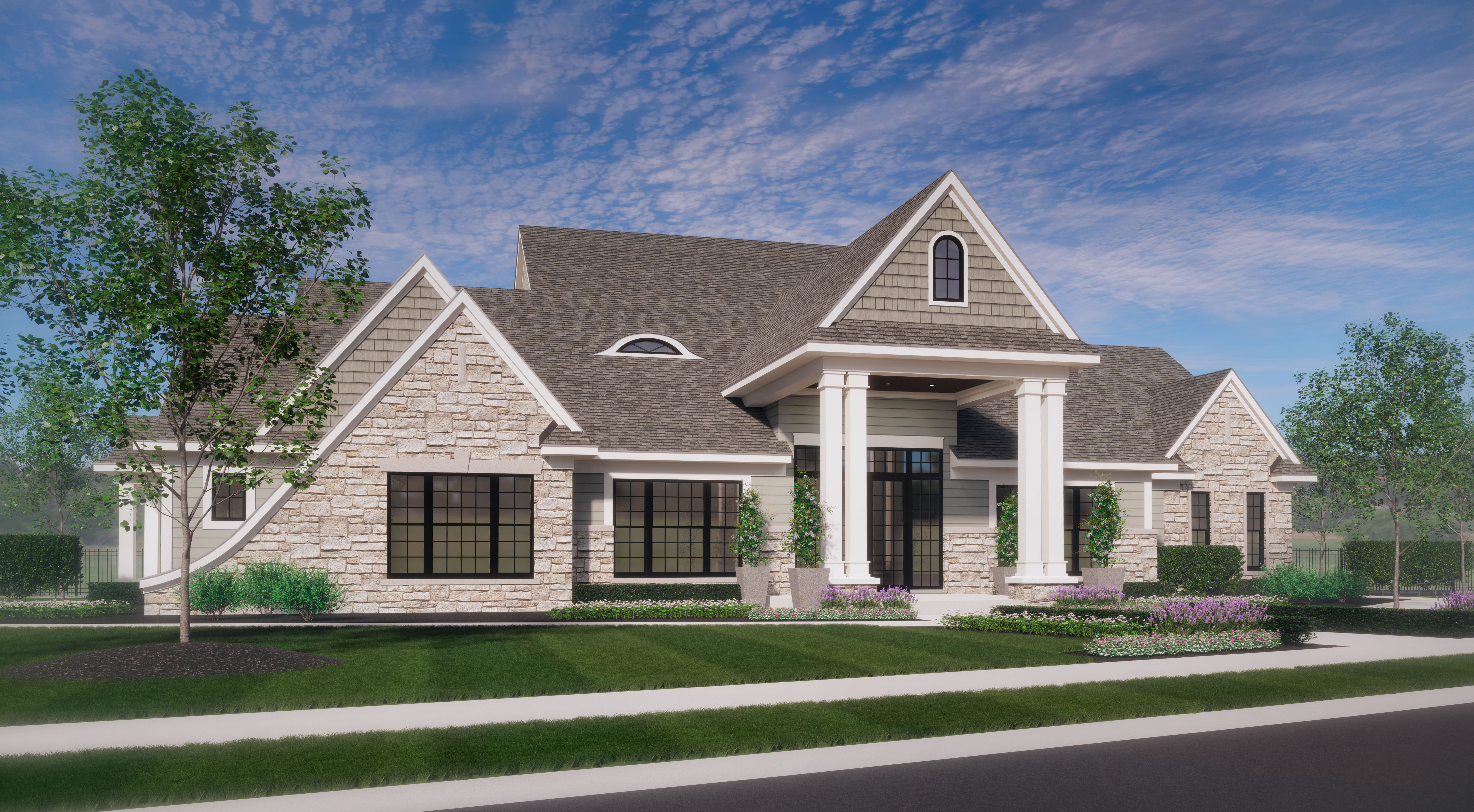 Exterior view at Encore at West Valley in White Lake, Michigan