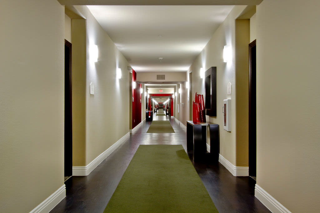 Walkway with carpet at Acapella in Las Vegas, Nevada