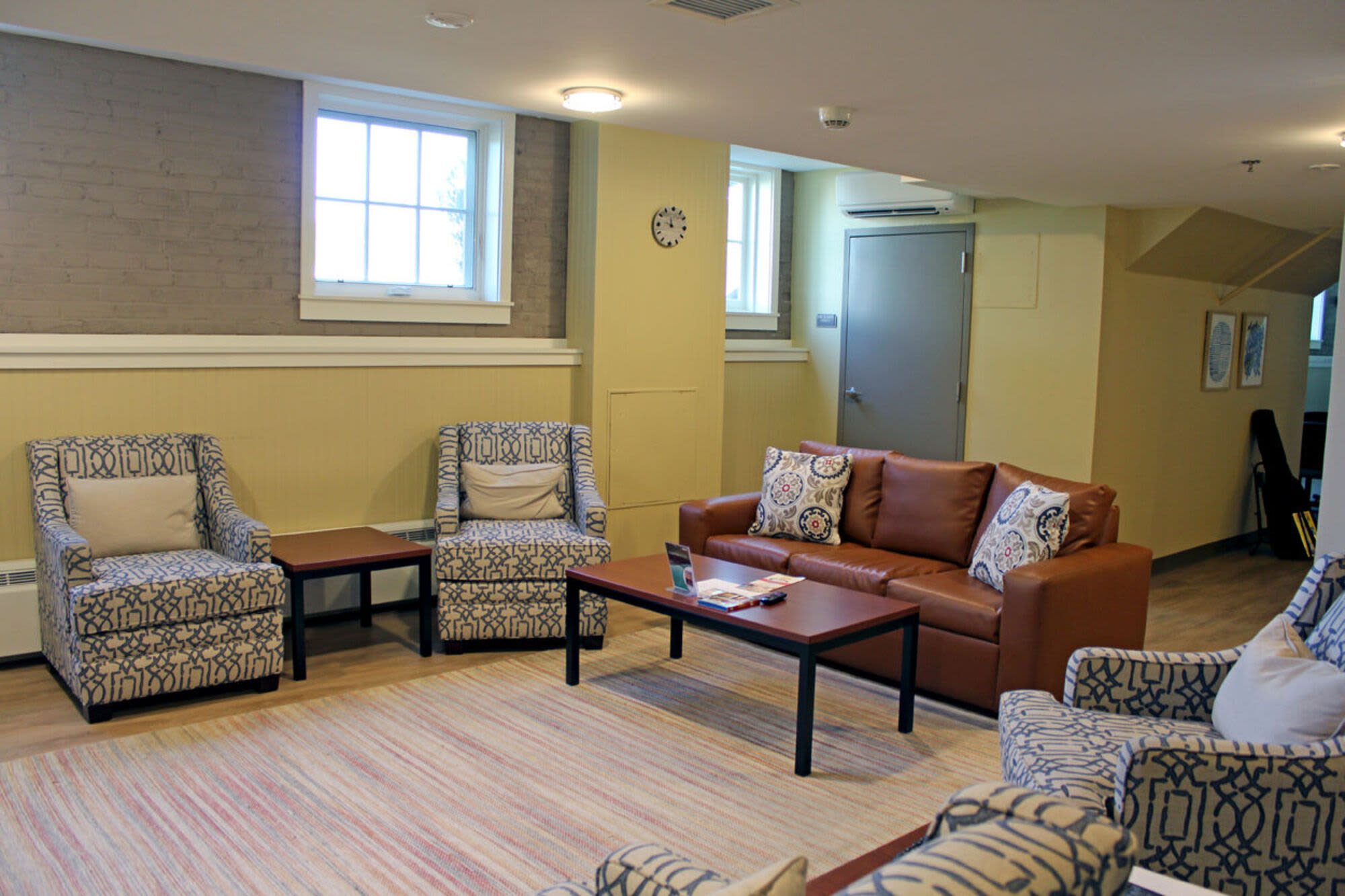 TV room with a couch at Howard House in Brockton, Massachusetts, 