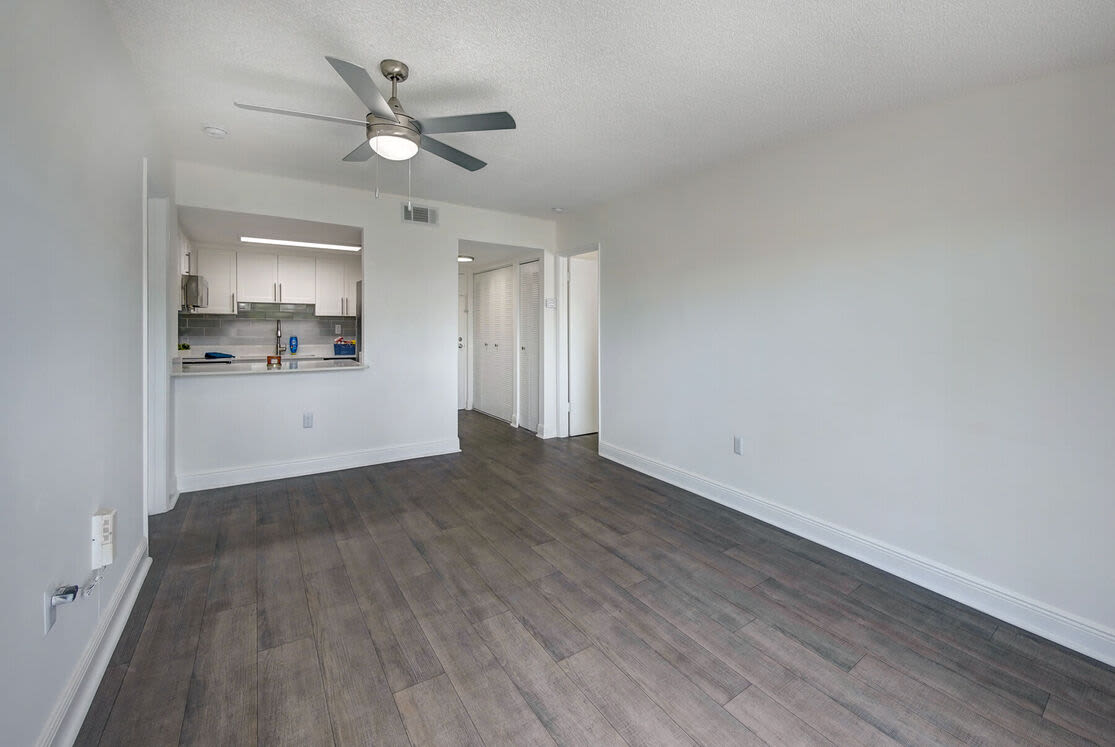 Hardwood flooring room at North Creek in Thornton, Colorado