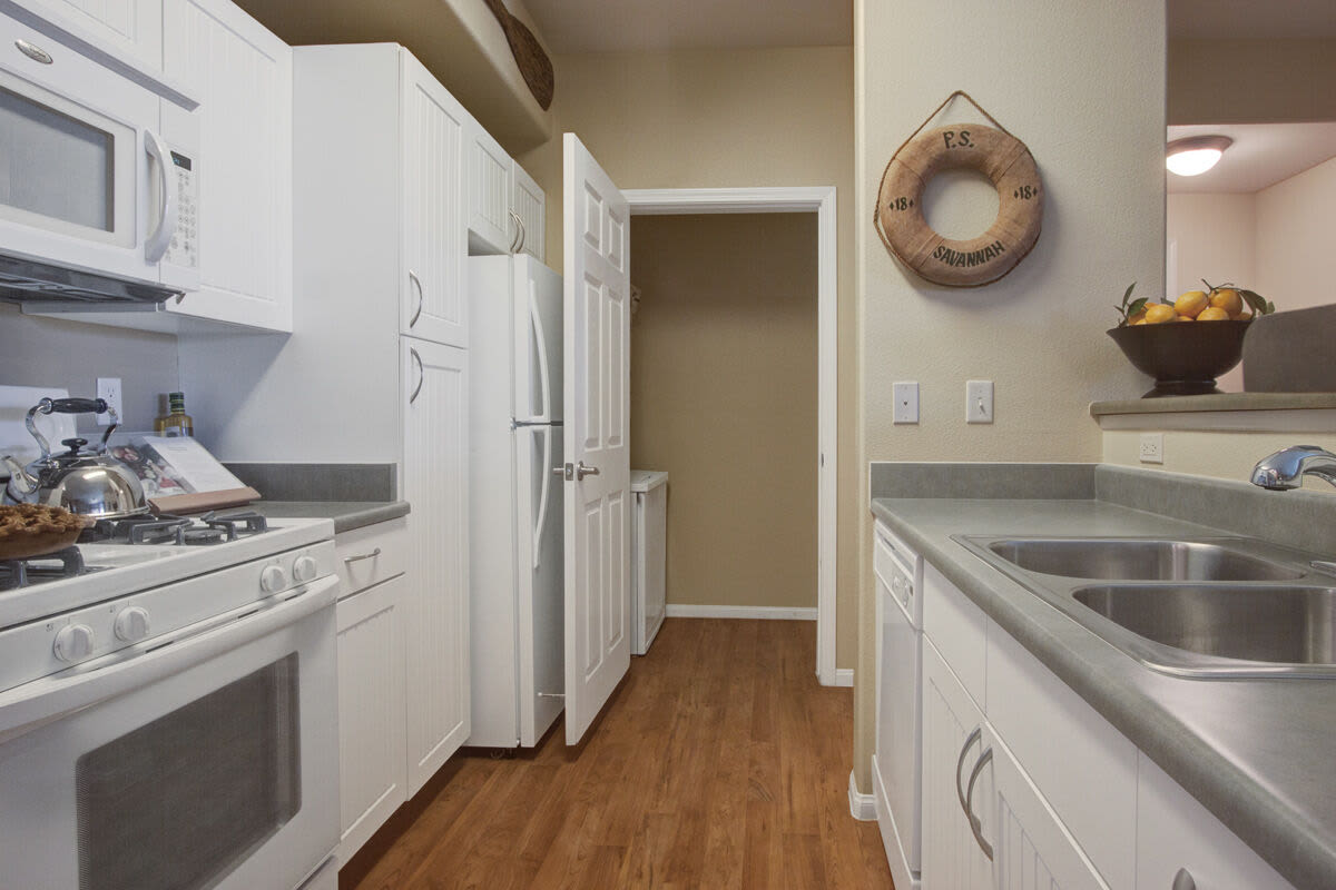 Luxury kitchen at Rivers Edge in Lake Elsinore, California