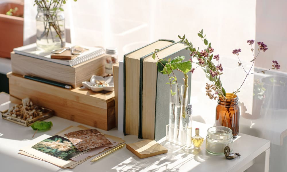Large bay windows in a model home's living space at Viva at New Smyrna Beach in New Smyrna Beach, Florida