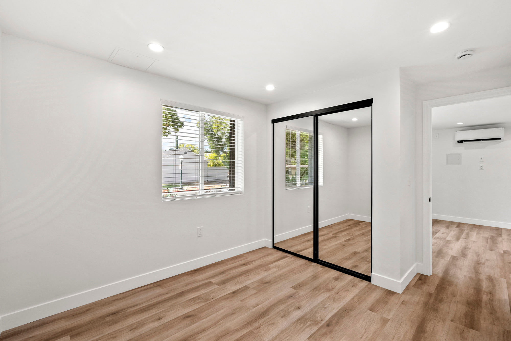 Mirrored closet door at The Howard, Glendale, California