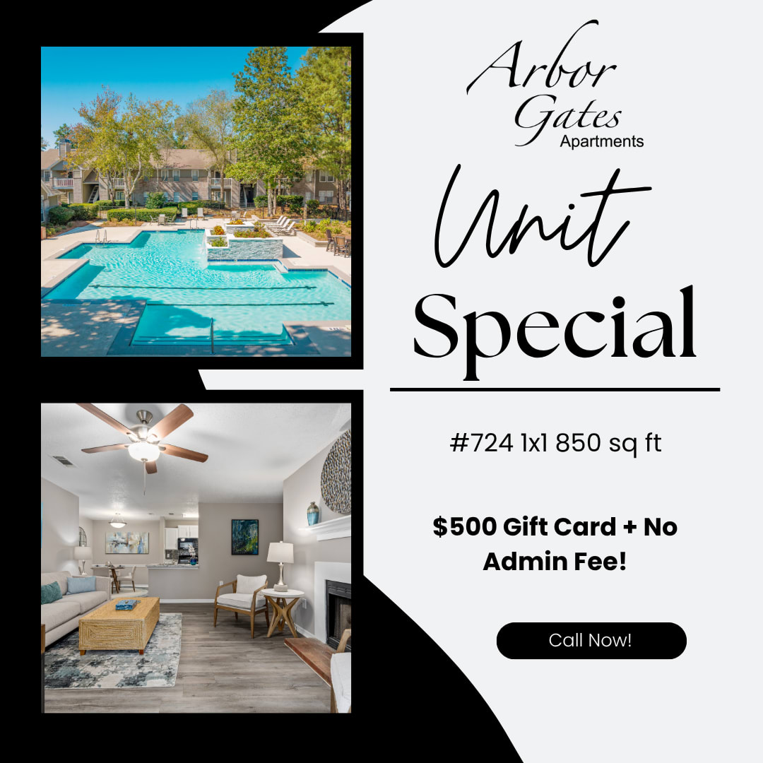 Unit Special Flyer at Arbor Gates in Fairhope, Alabama