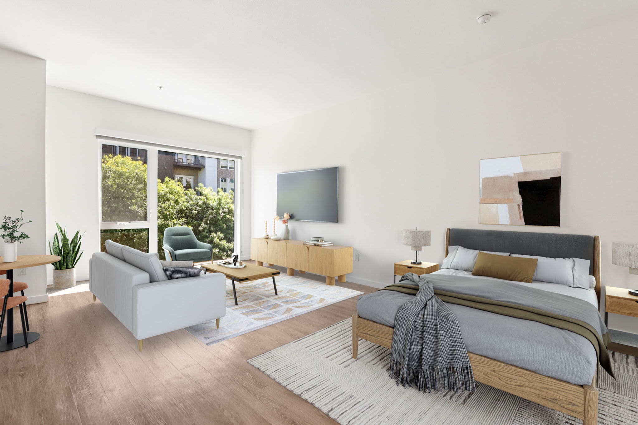 Bed room at The Mansion in Sacramento, California