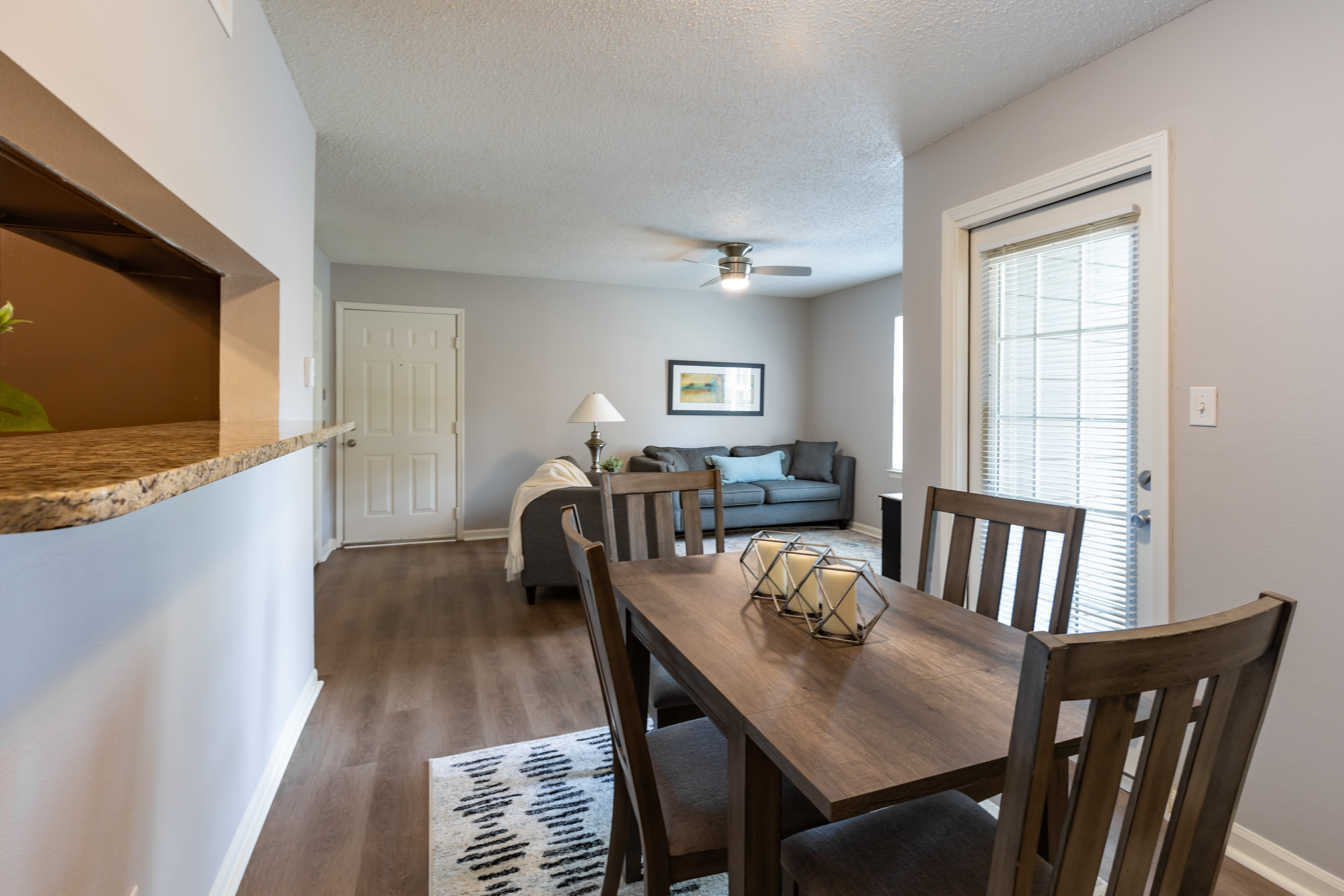 Dining area at Hunters Point in Zionsville, Indiana