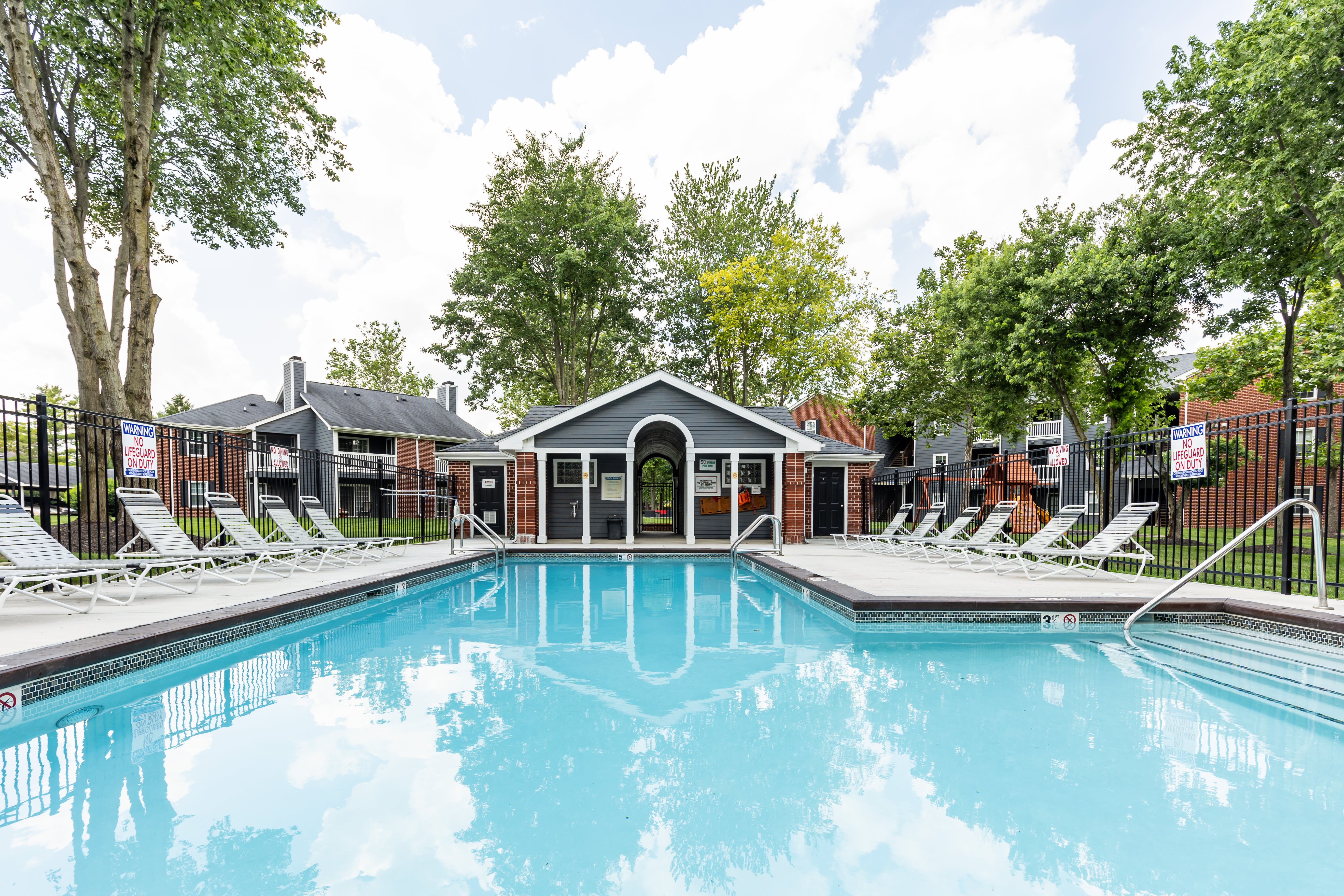 Pool area at Hunters Point in Zionsville, Indiana