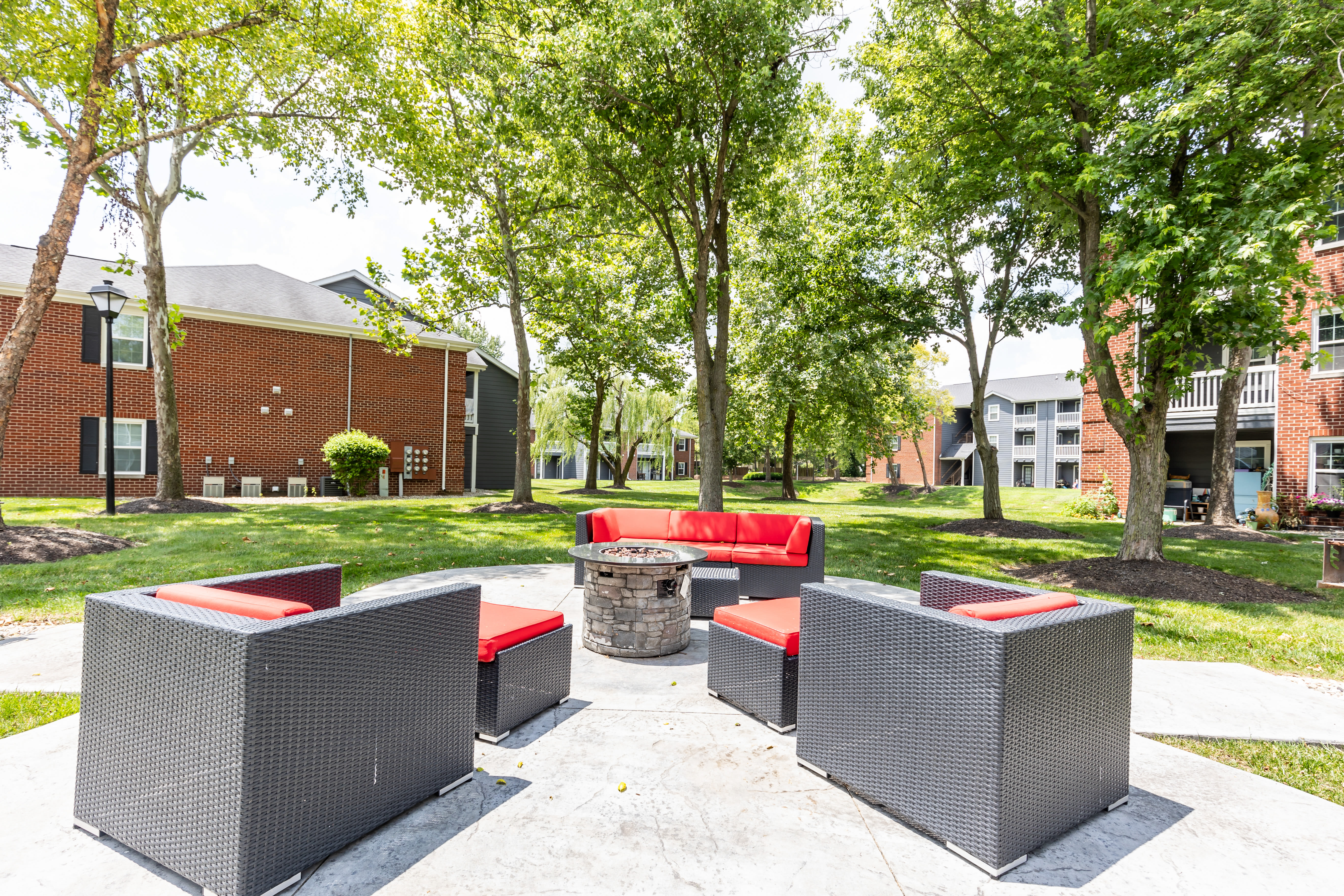 Patio at Hunters Point in Zionsville, Indiana