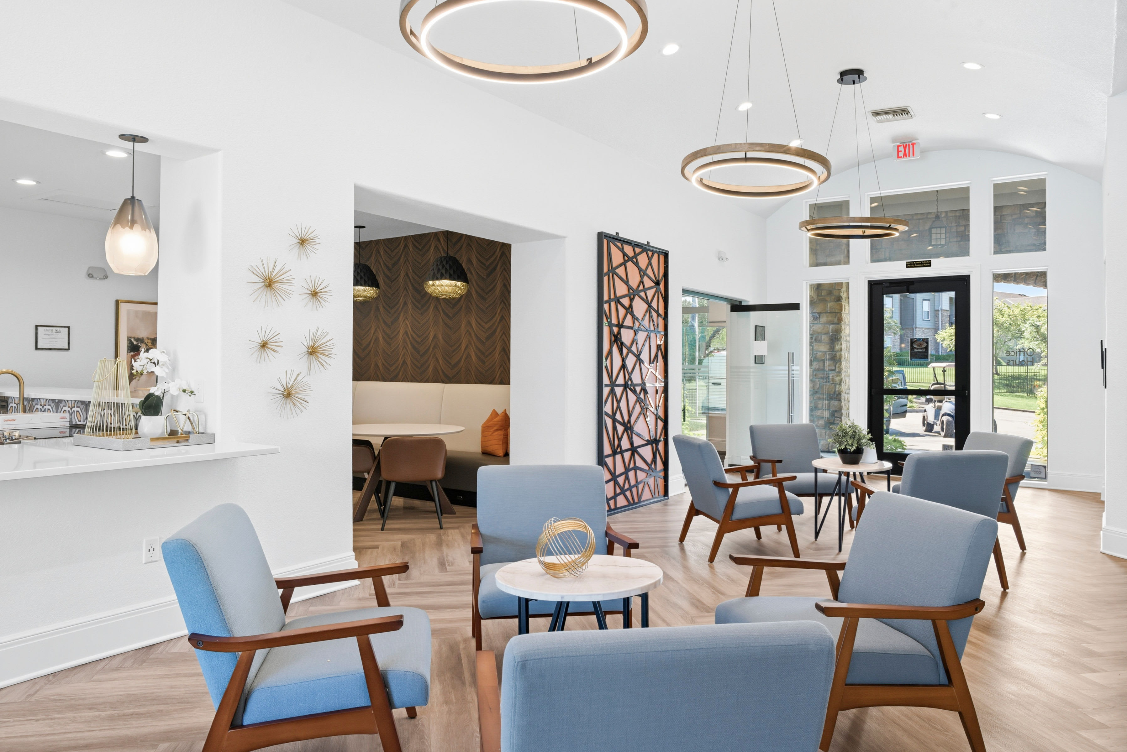 Clubhouse entry at The Highlands in Overland Park, Kansas