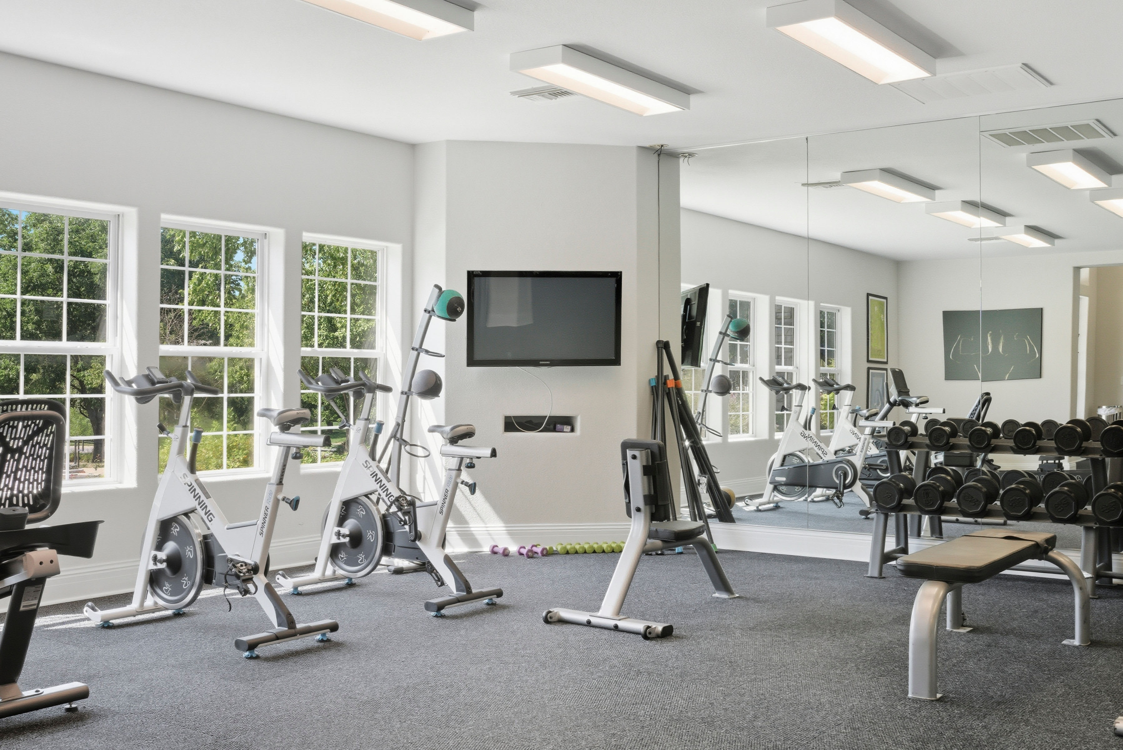 Gym at The Highlands in Overland Park, Kansas