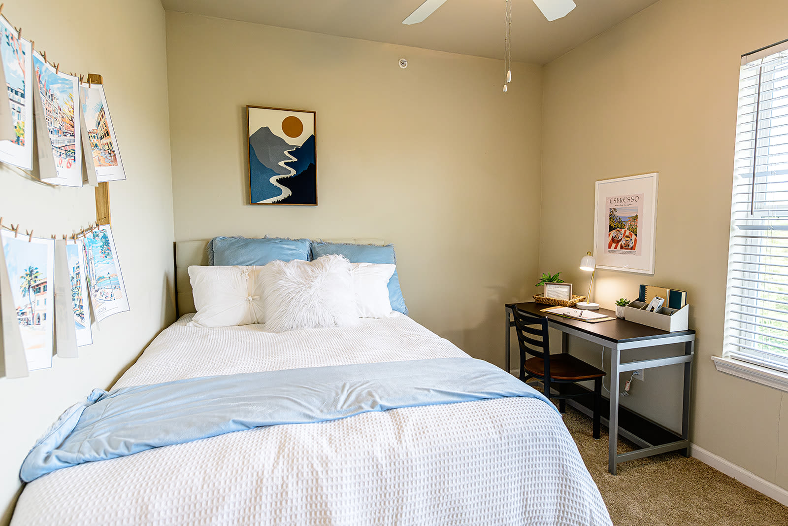 Bedroom at The Dillon in Bloomington, Indiana