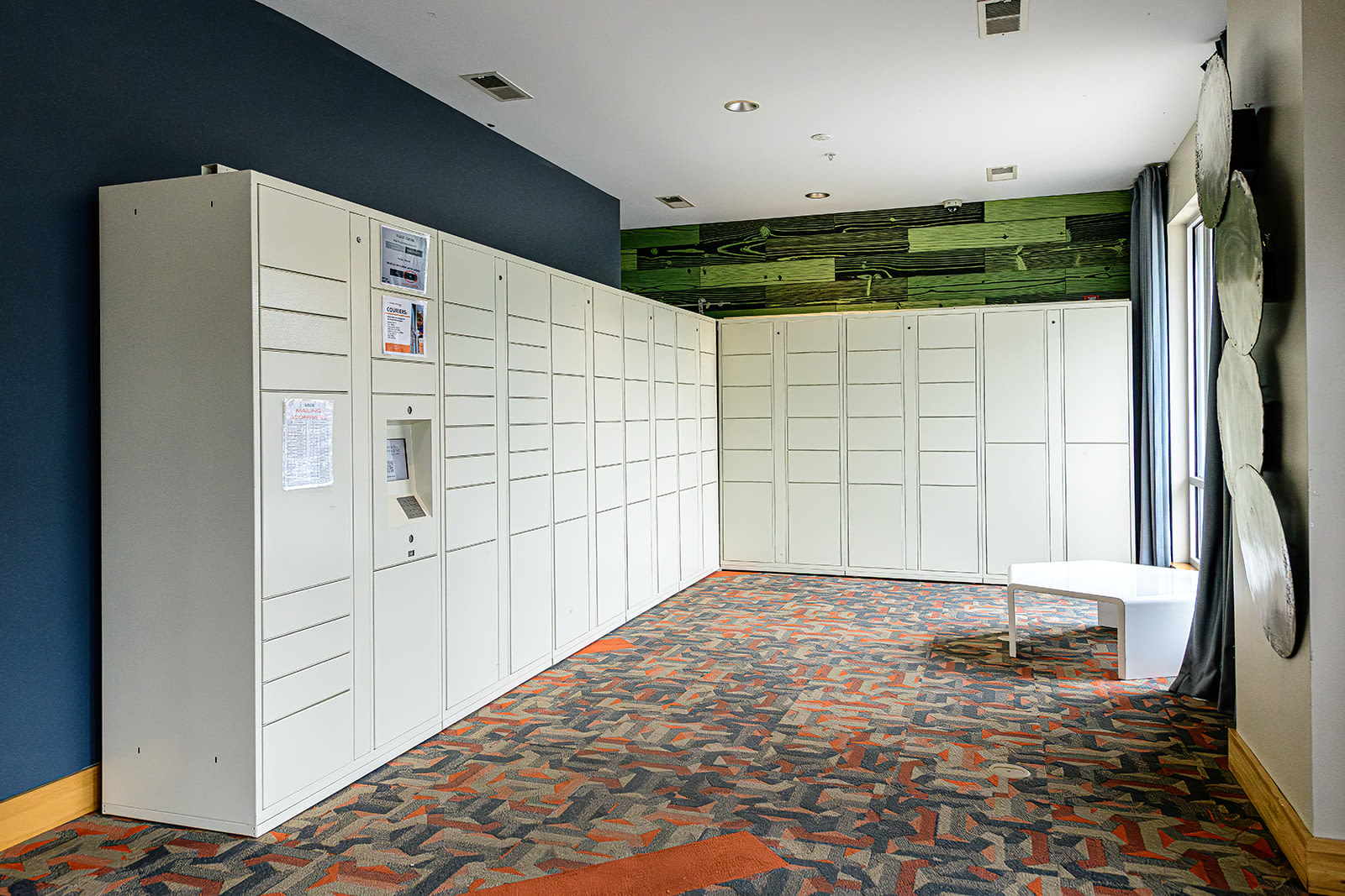 Mail center at The Dillon in Bloomington, Indiana