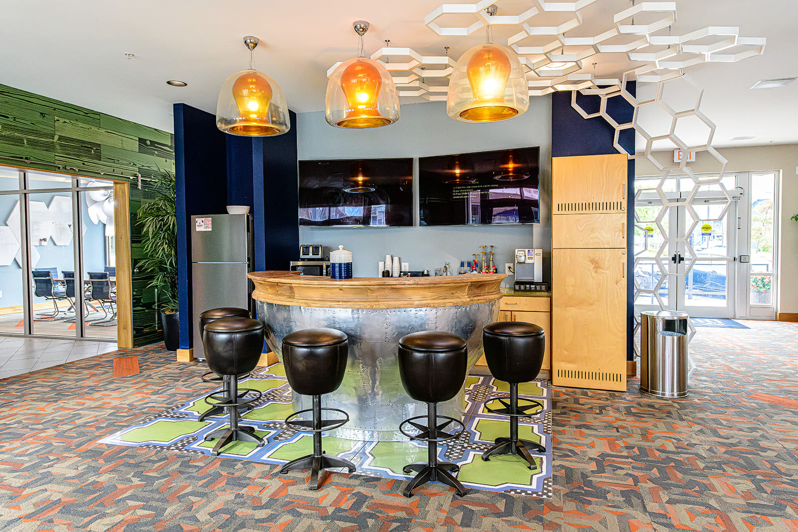 Beverage bar at The Dillon in Bloomington, Indiana