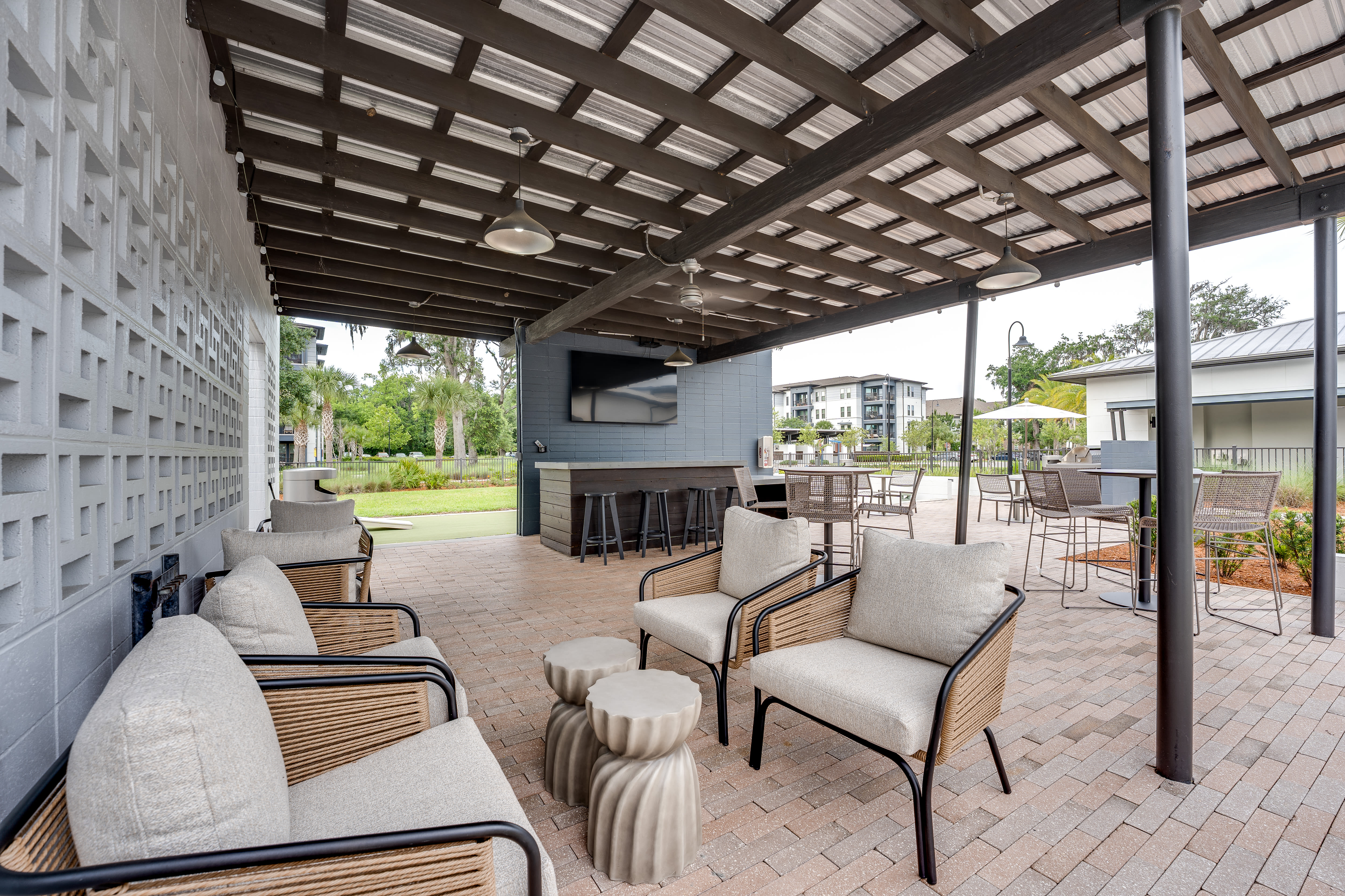 Seating area at Steele Creek in Jacksonville,Florida