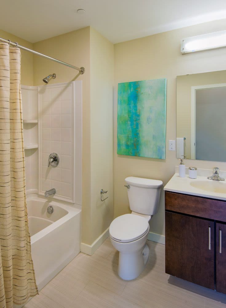 Bathroom at The Lofts at 30 Pine in Gardner, Massachusetts